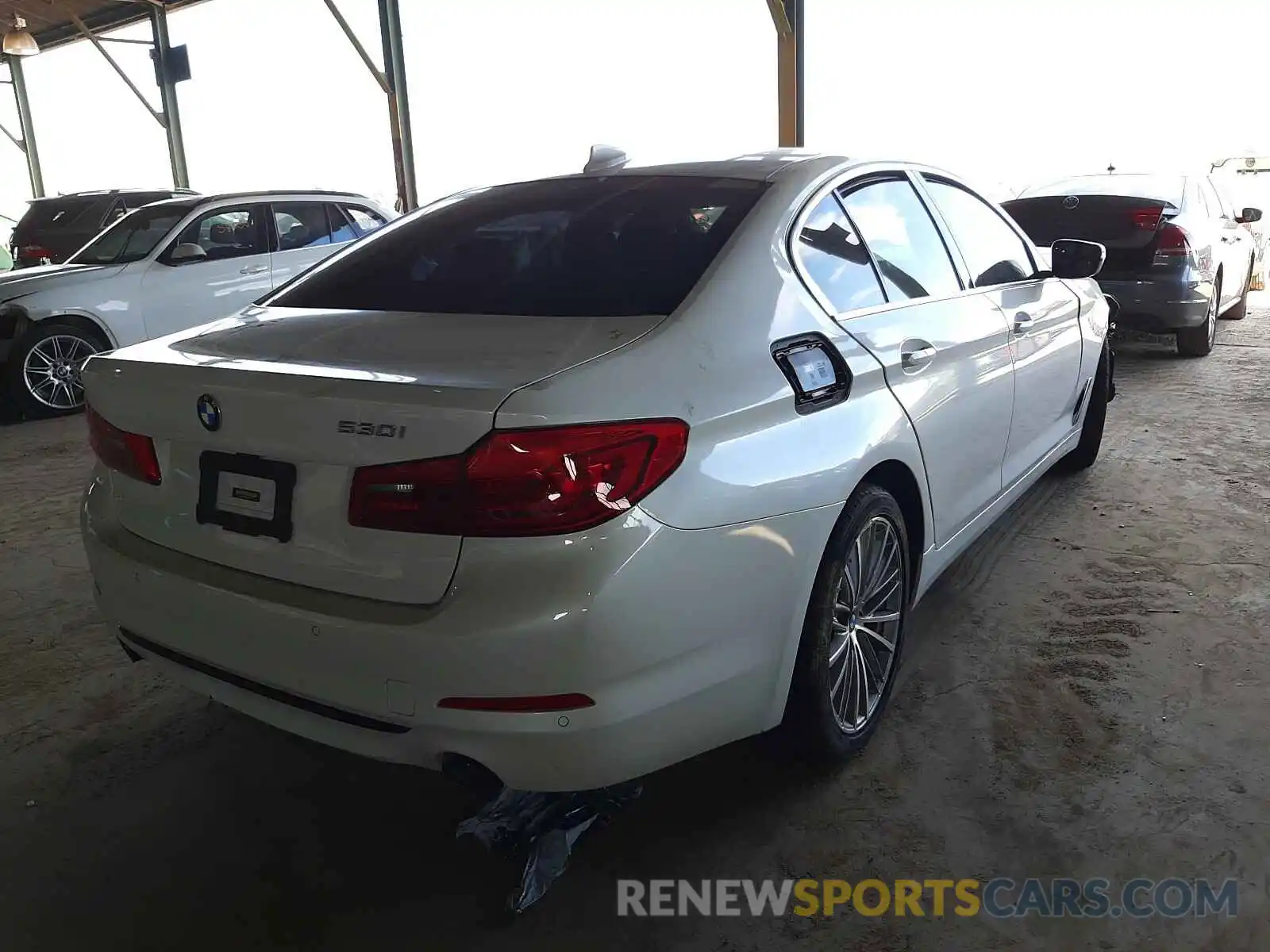 4 Фотография поврежденного автомобиля WBAJA5C56KBX86493 BMW 5 SERIES 2019