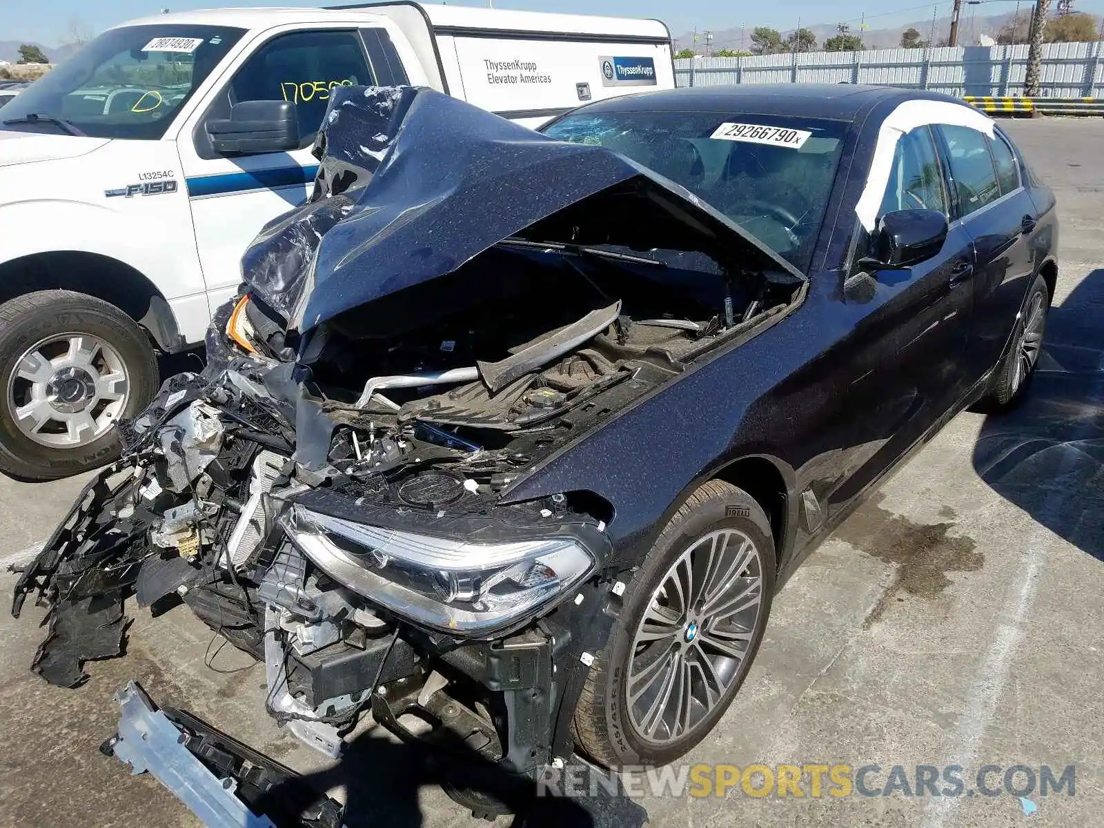 2 Photograph of a damaged car WBAJA5C56KWW00198 BMW 5 SERIES 2019