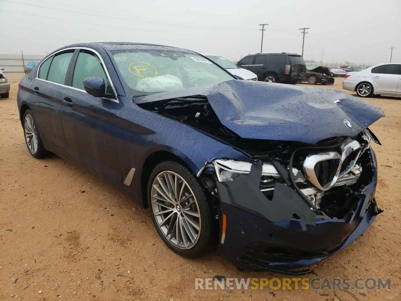 1 Photograph of a damaged car WBAJA5C56KWW11539 BMW 5 SERIES 2019