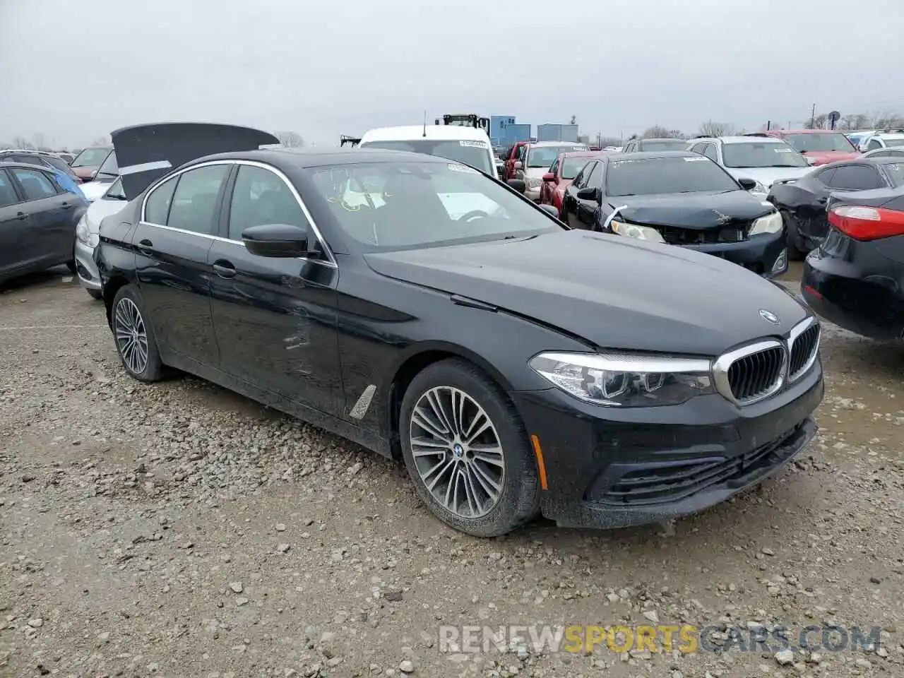 1 Фотография поврежденного автомобиля WBAJA5C57KBX88043 BMW 5 SERIES 2019