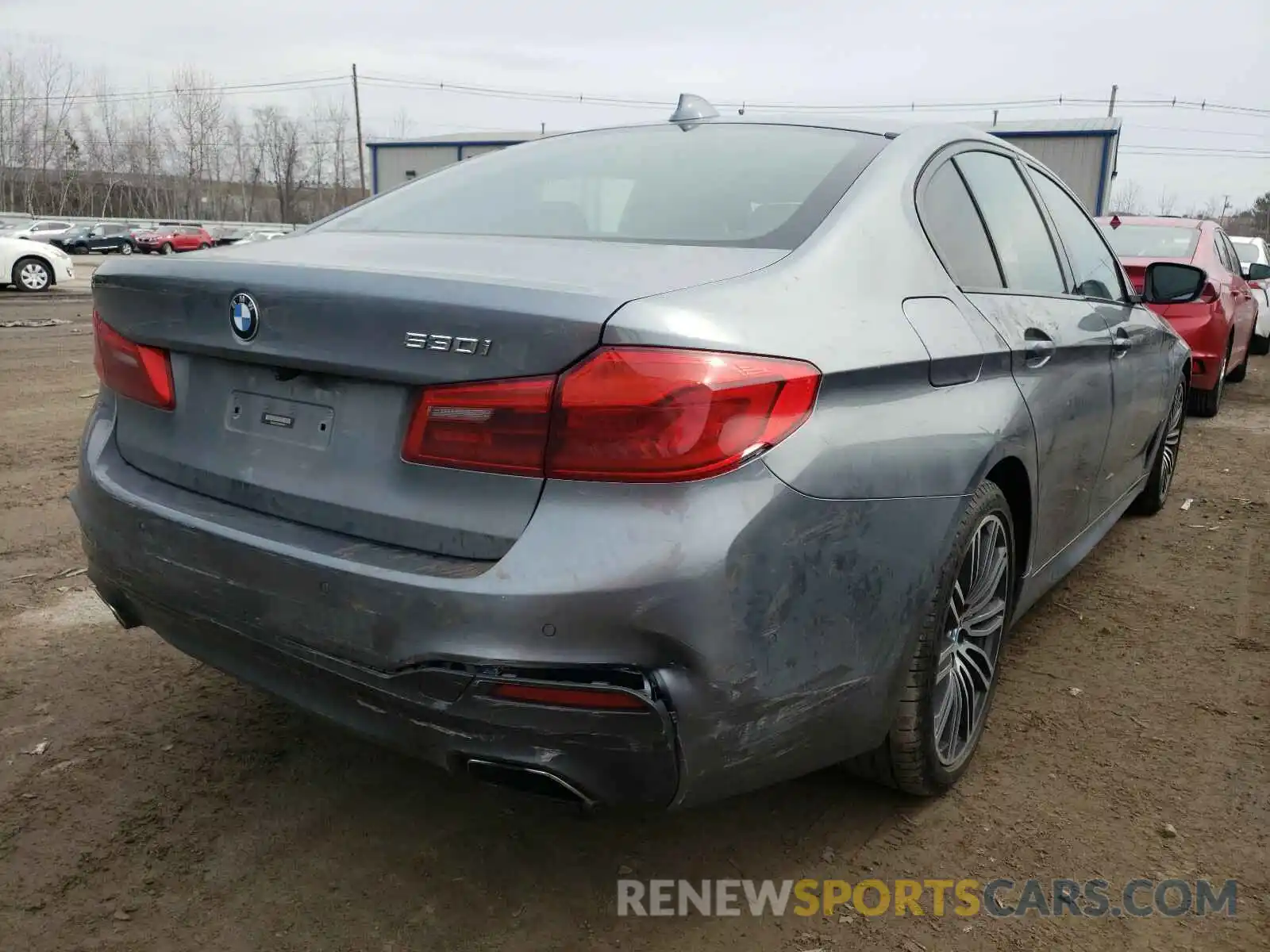 4 Фотография поврежденного автомобиля WBAJA5C57KG901055 BMW 5 SERIES 2019