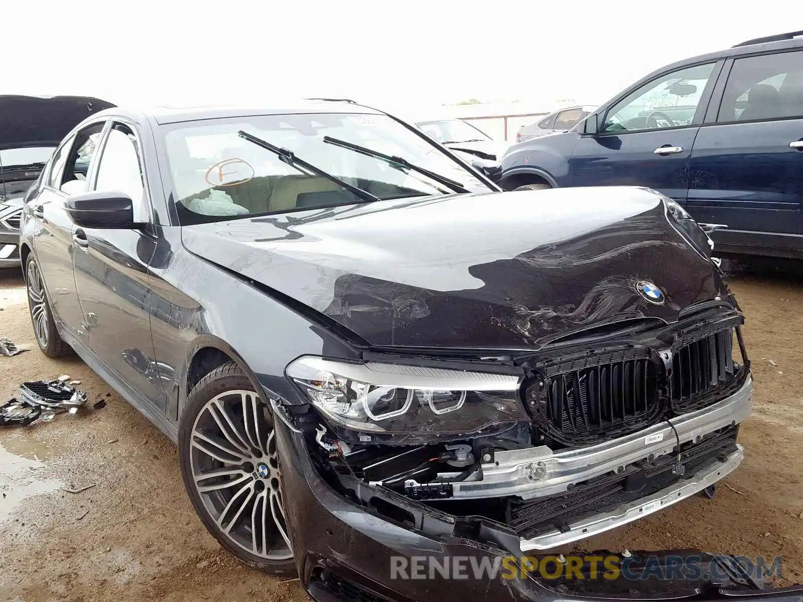 1 Photograph of a damaged car WBAJA5C57KWW02574 BMW 5 SERIES 2019