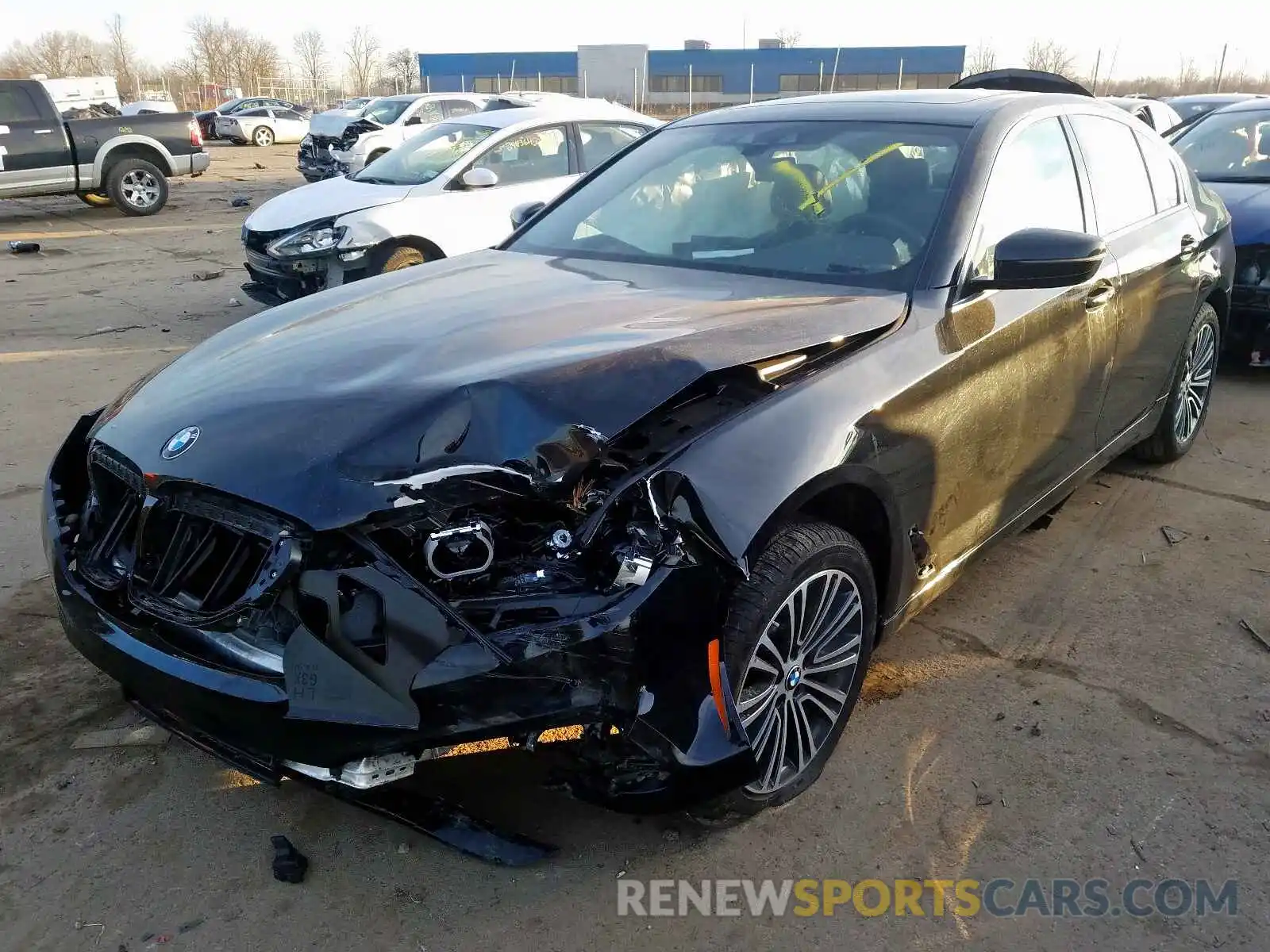 2 Photograph of a damaged car WBAJA5C58KBX86642 BMW 5 SERIES 2019