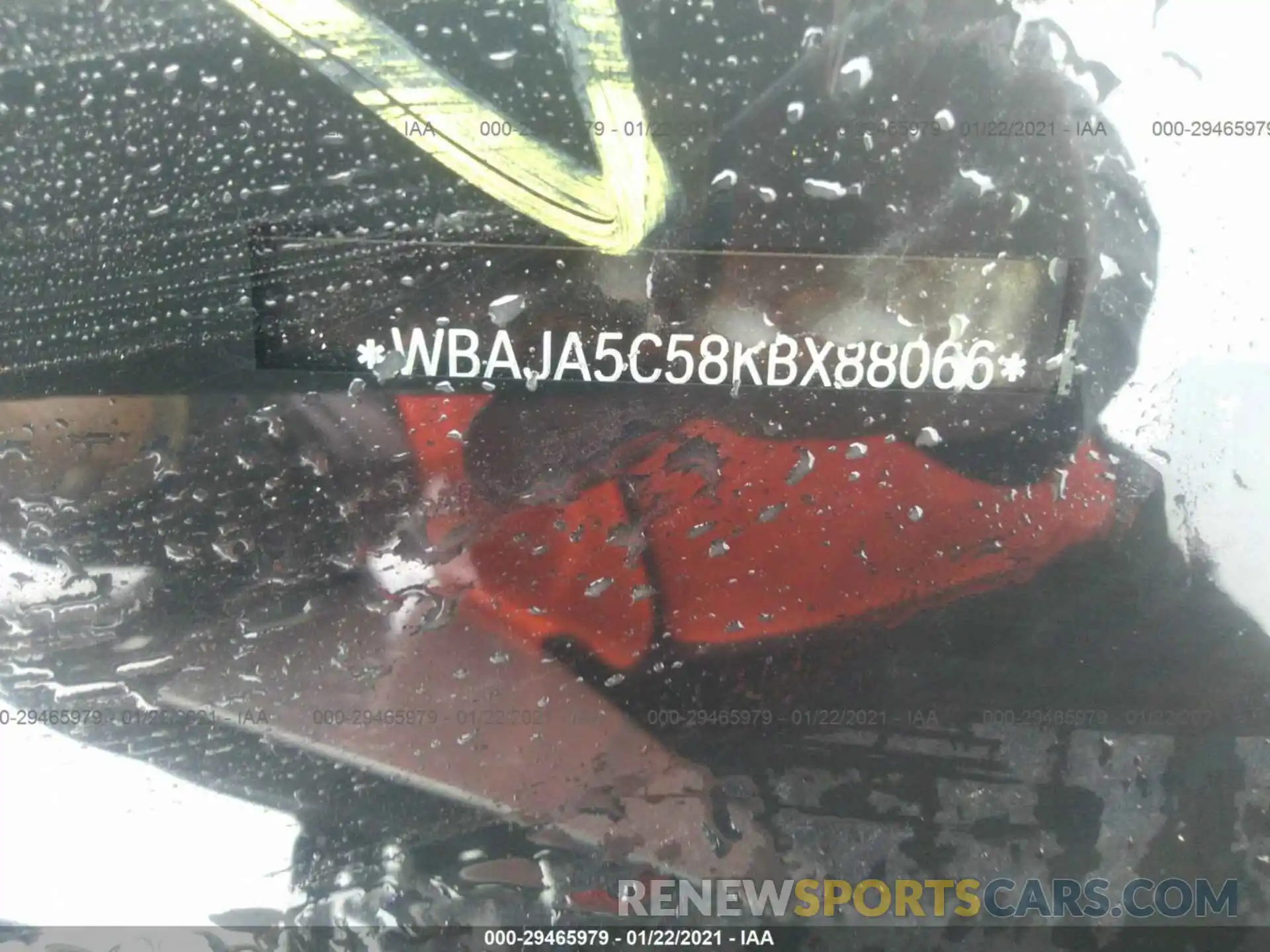 9 Фотография поврежденного автомобиля WBAJA5C58KBX88066 BMW 5 SERIES 2019