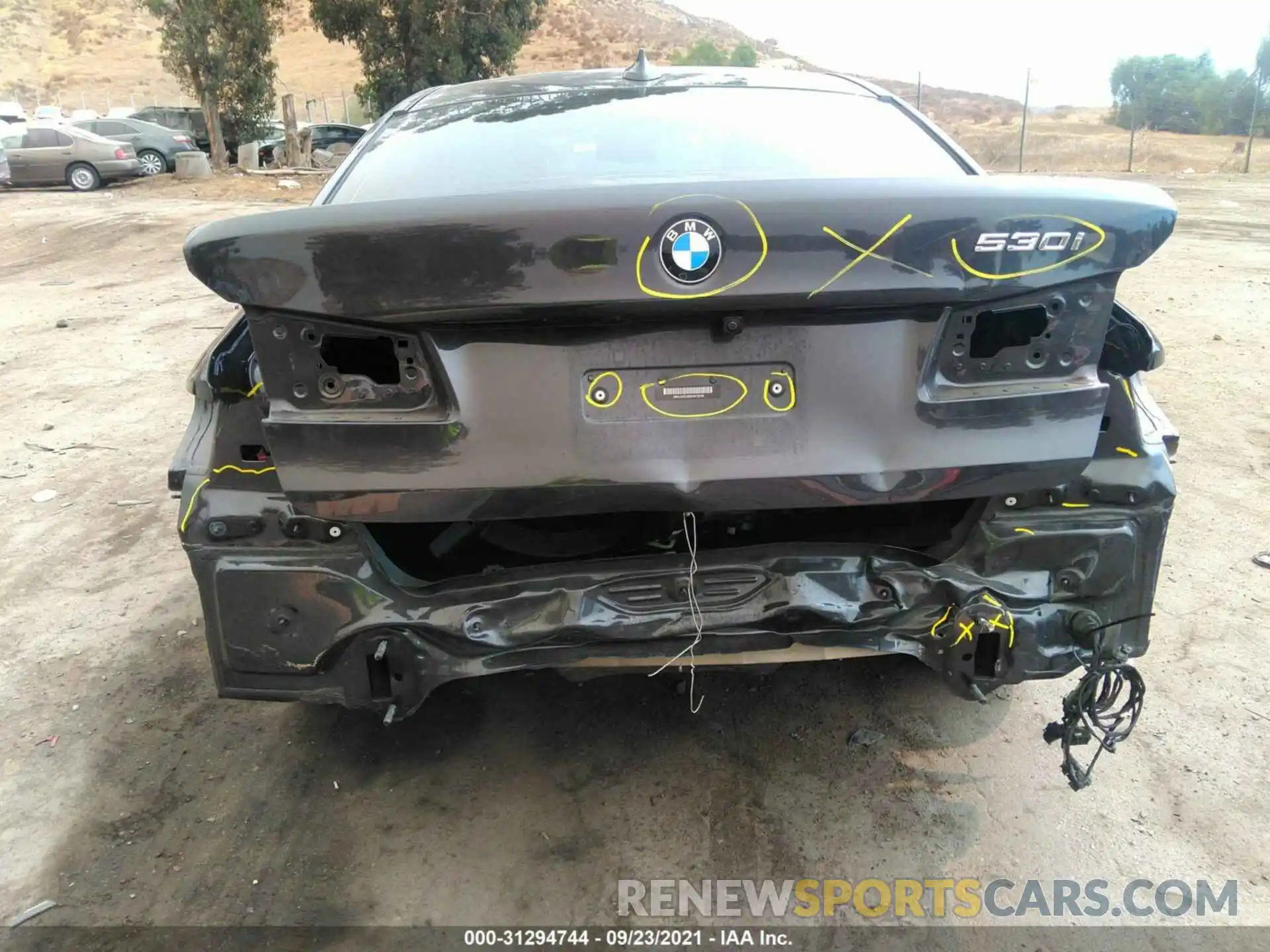 6 Photograph of a damaged car WBAJA5C58KWW10246 BMW 5 SERIES 2019