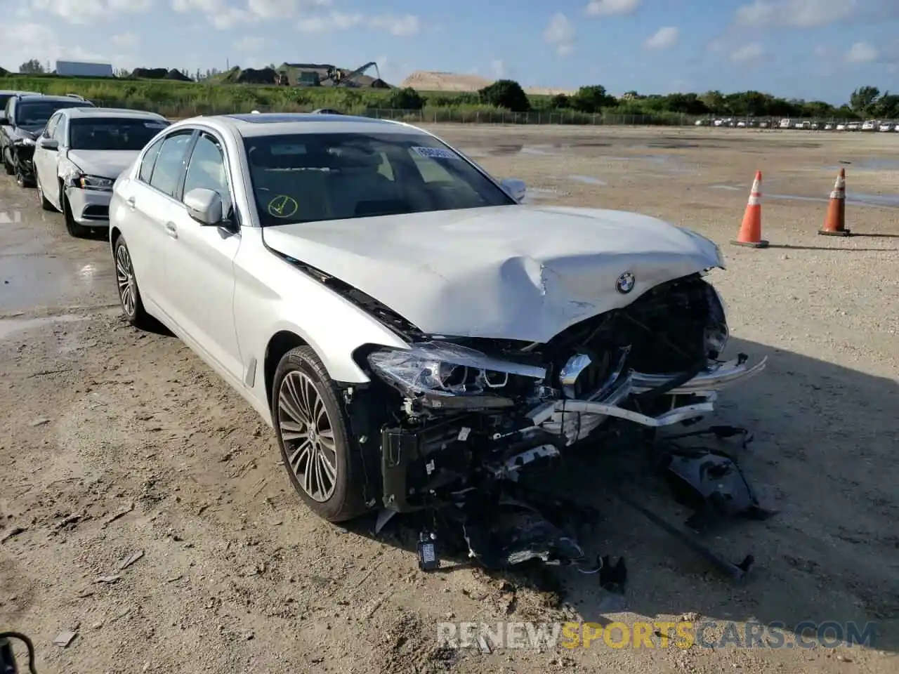 1 Photograph of a damaged car WBAJA5C59KBX86598 BMW 5 SERIES 2019