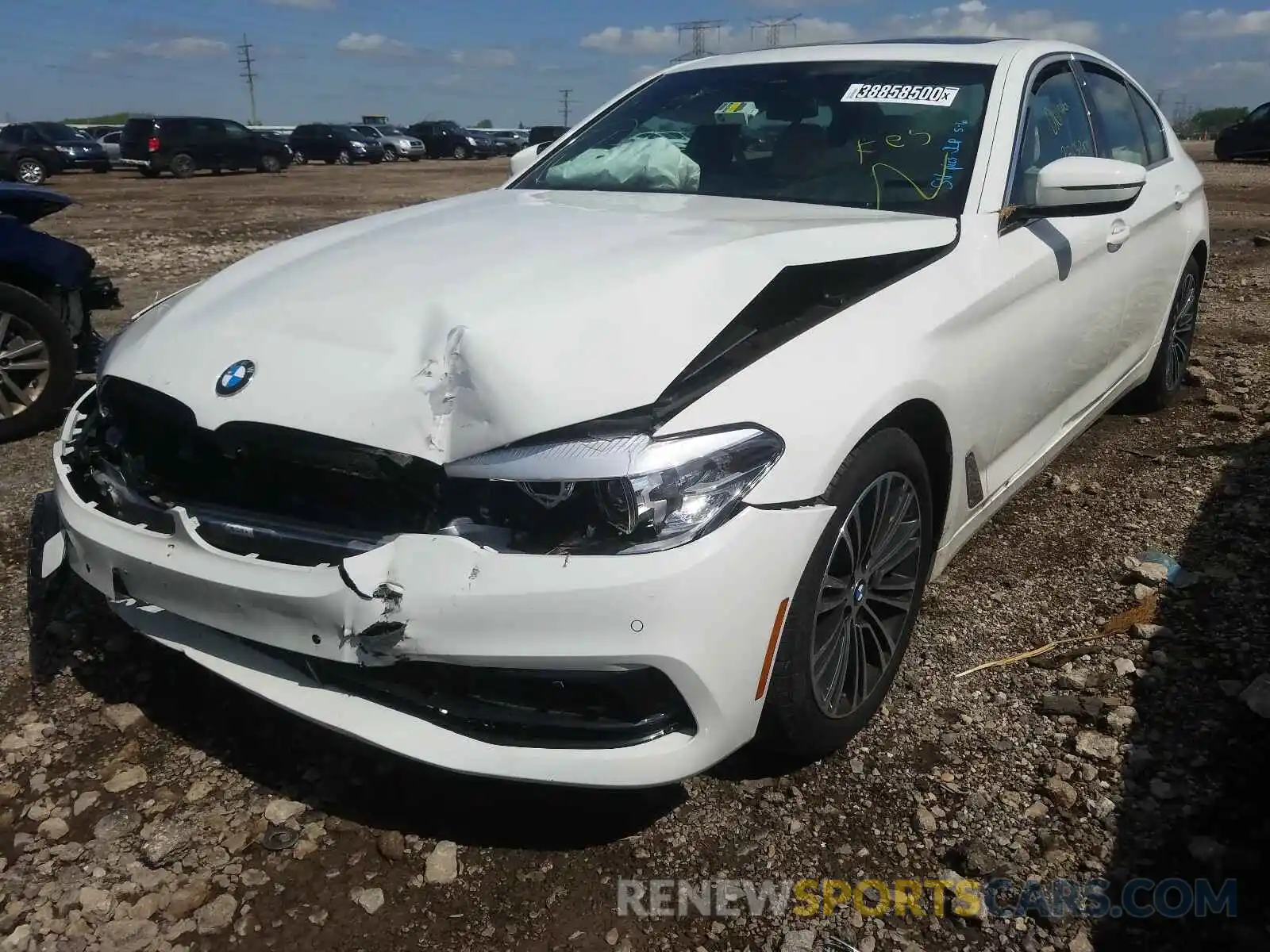 2 Photograph of a damaged car WBAJA5C59KBX87282 BMW 5 SERIES 2019