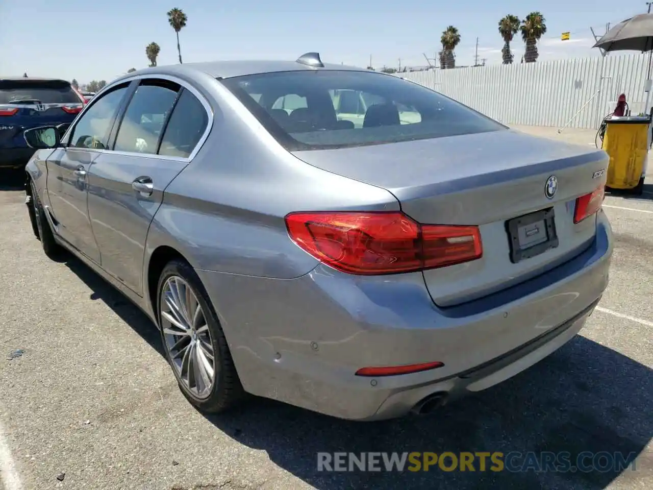 3 Photograph of a damaged car WBAJA5C59KWW49654 BMW 5 SERIES 2019