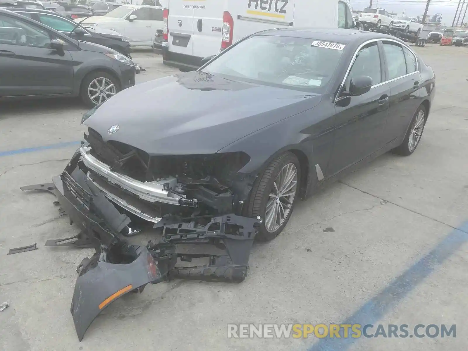 2 Photograph of a damaged car WBAJA5C5XKBX86450 BMW 5 SERIES 2019