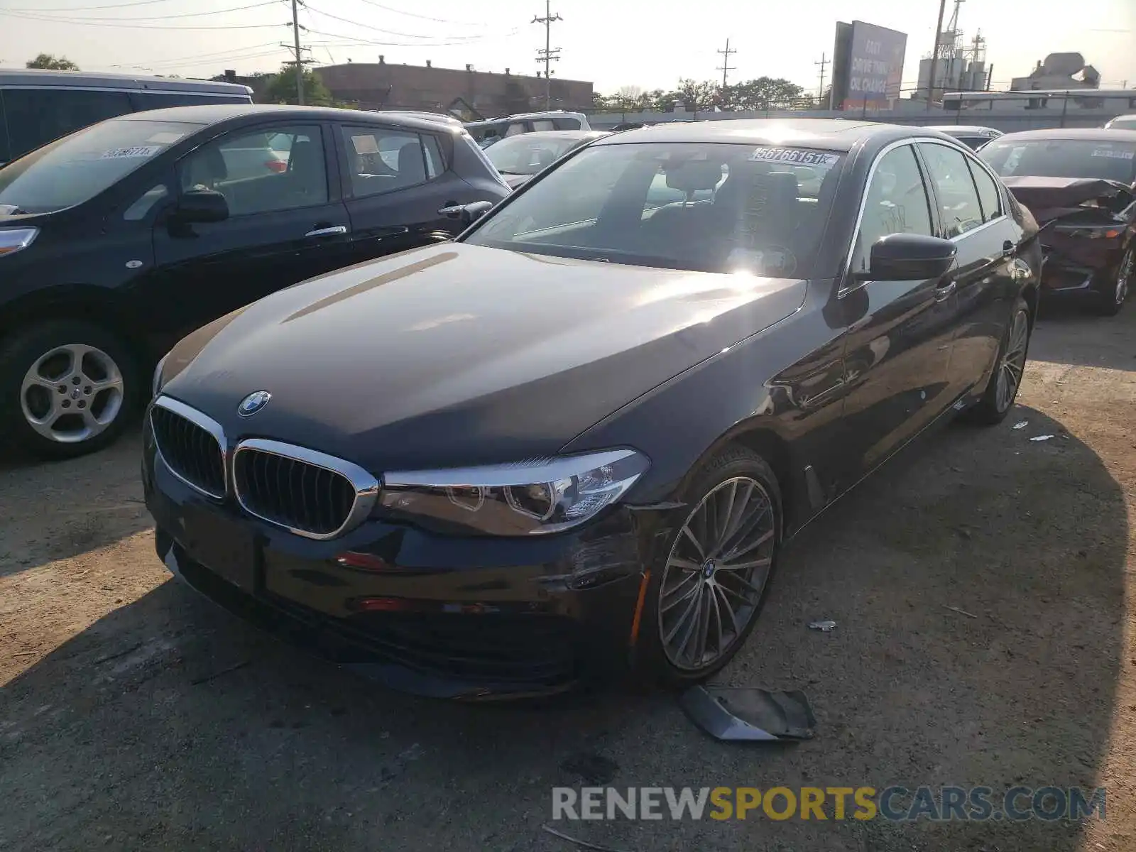 2 Photograph of a damaged car WBAJA5C5XKBX87081 BMW 5 SERIES 2019