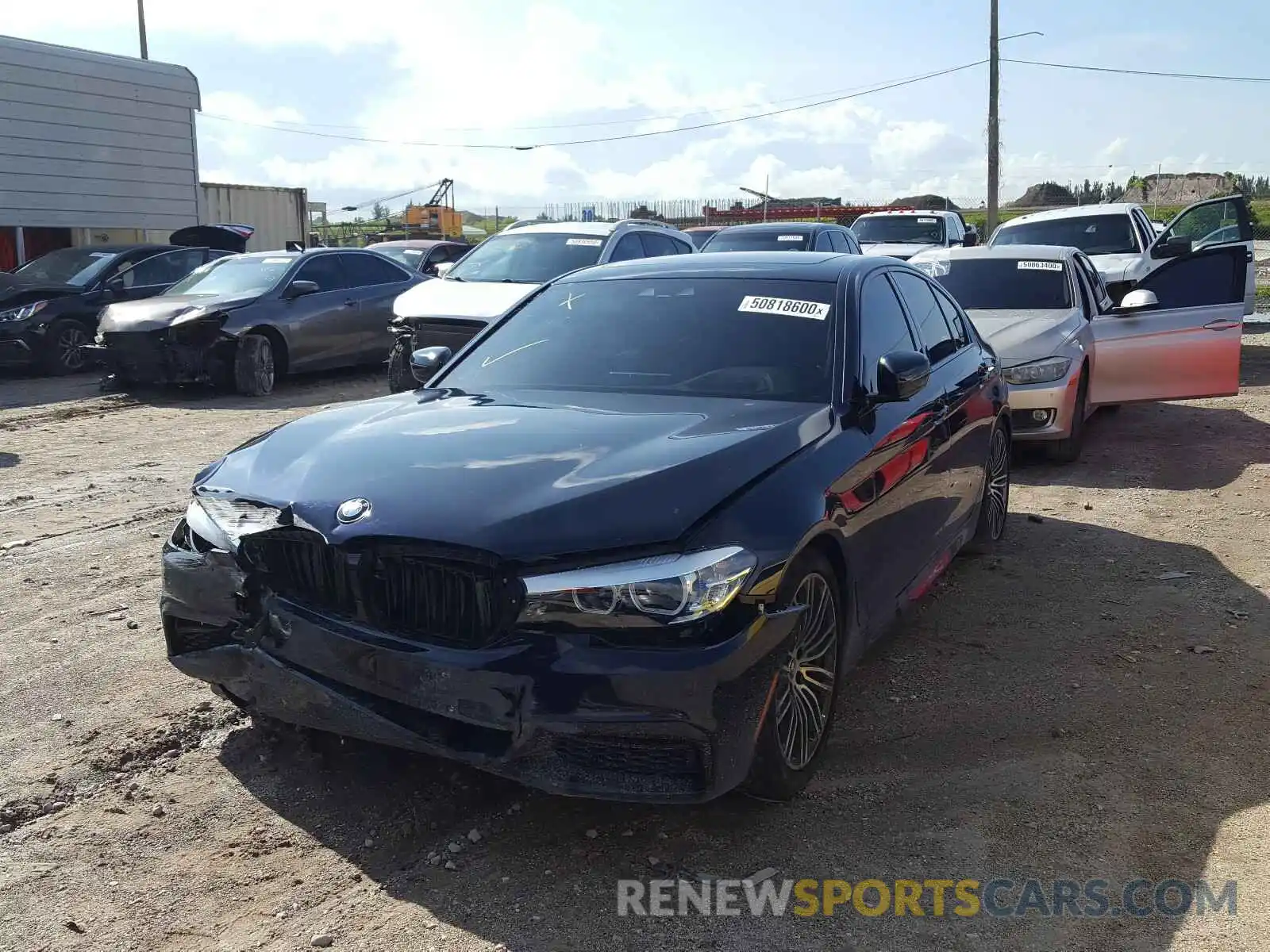 2 Photograph of a damaged car WBAJA5C5XKWW25640 BMW 5 SERIES 2019