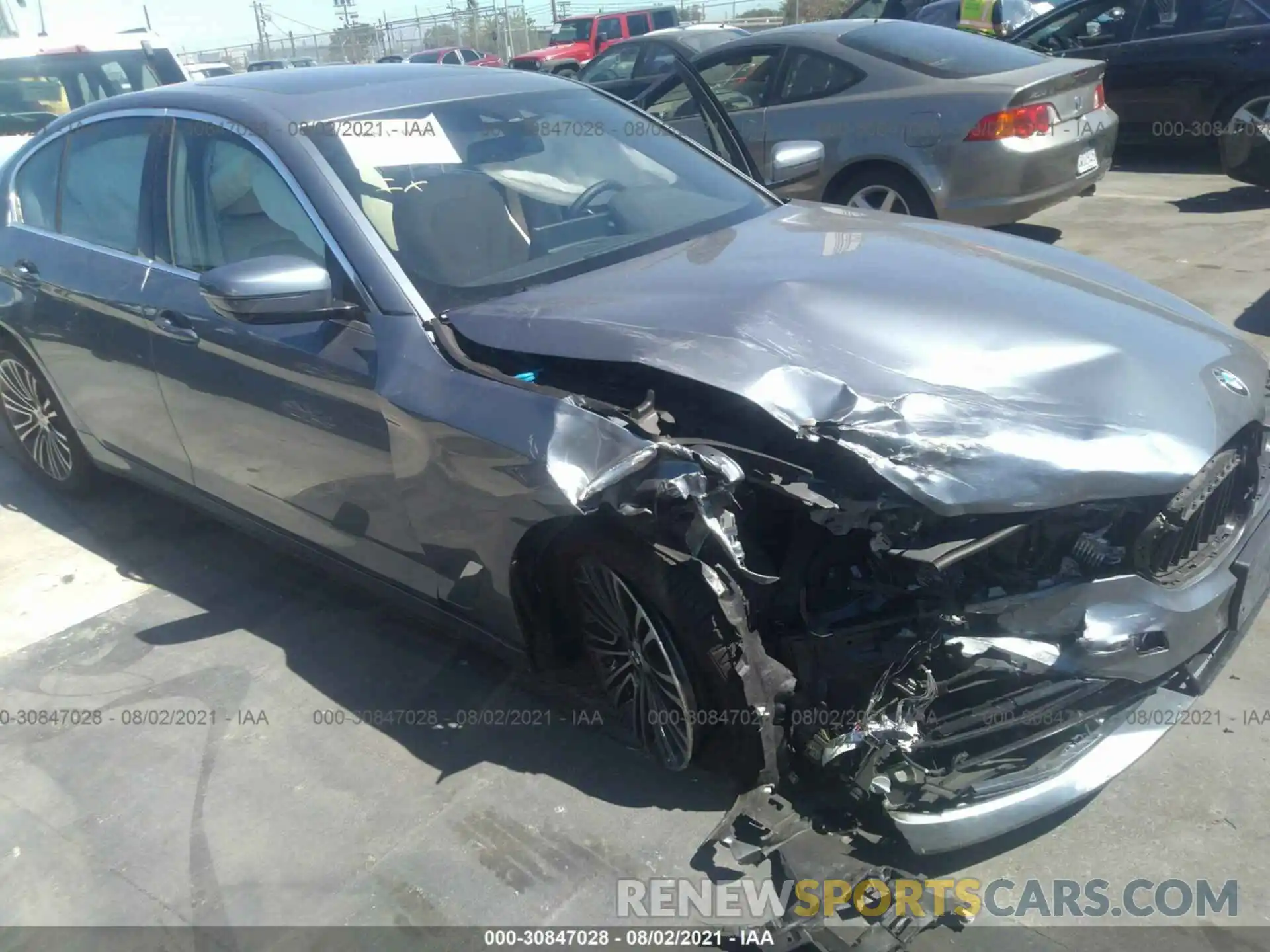 1 Photograph of a damaged car WBAJA5C5XKWW31096 BMW 5 SERIES 2019