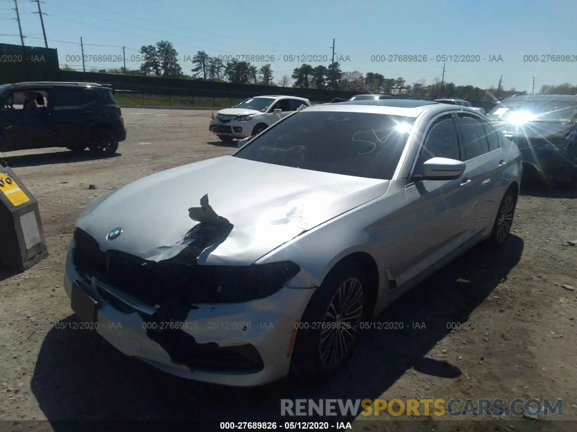 2 Photograph of a damaged car WBAJA7C52KG911827 BMW 5 SERIES 2019