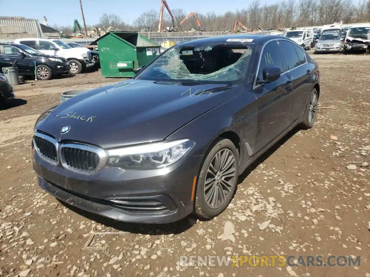 2 Фотография поврежденного автомобиля WBAJA7C52KWW02350 BMW 5 SERIES 2019