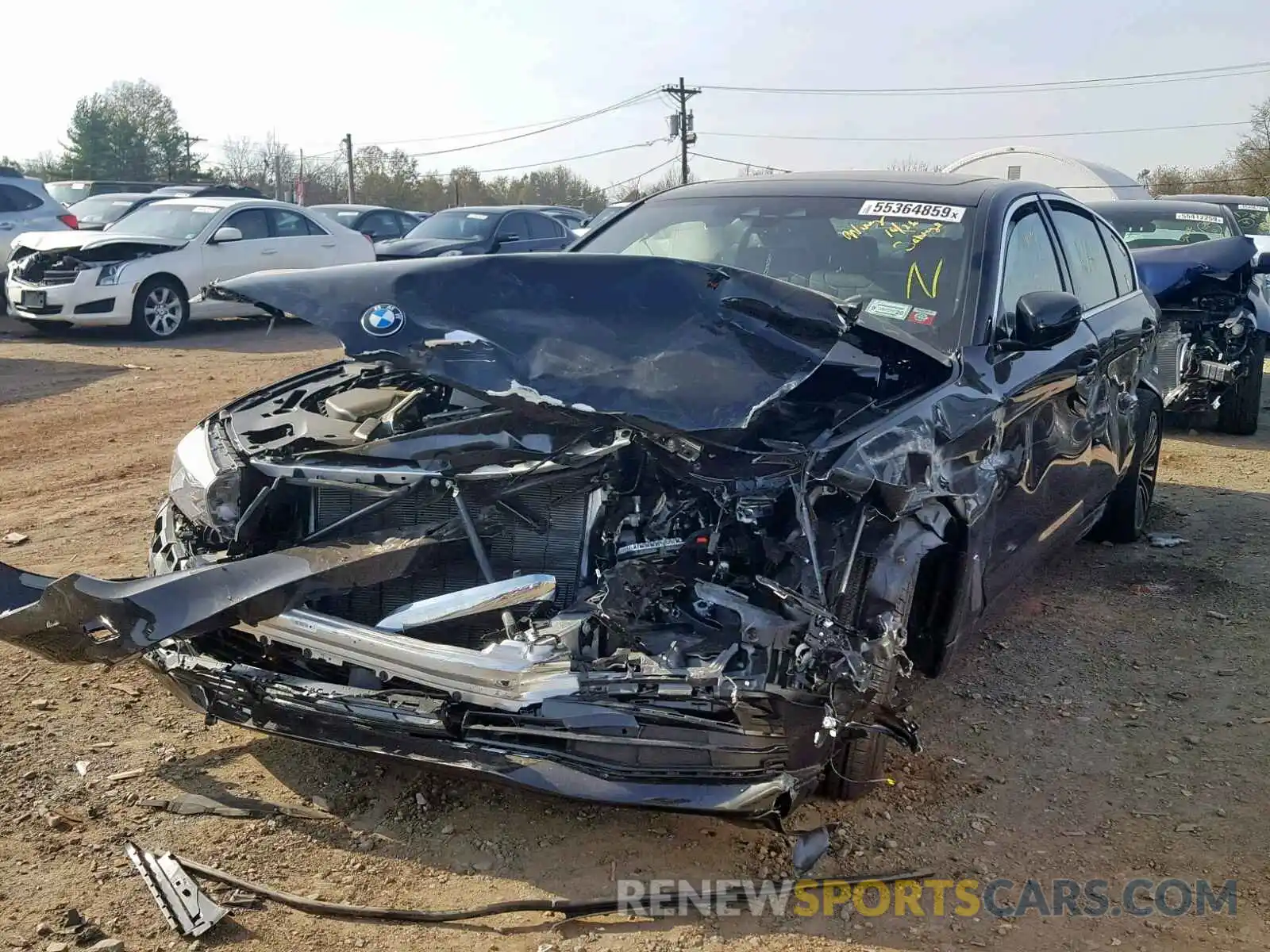 9 Фотография поврежденного автомобиля WBAJA7C53KG912159 BMW 5 SERIES 2019