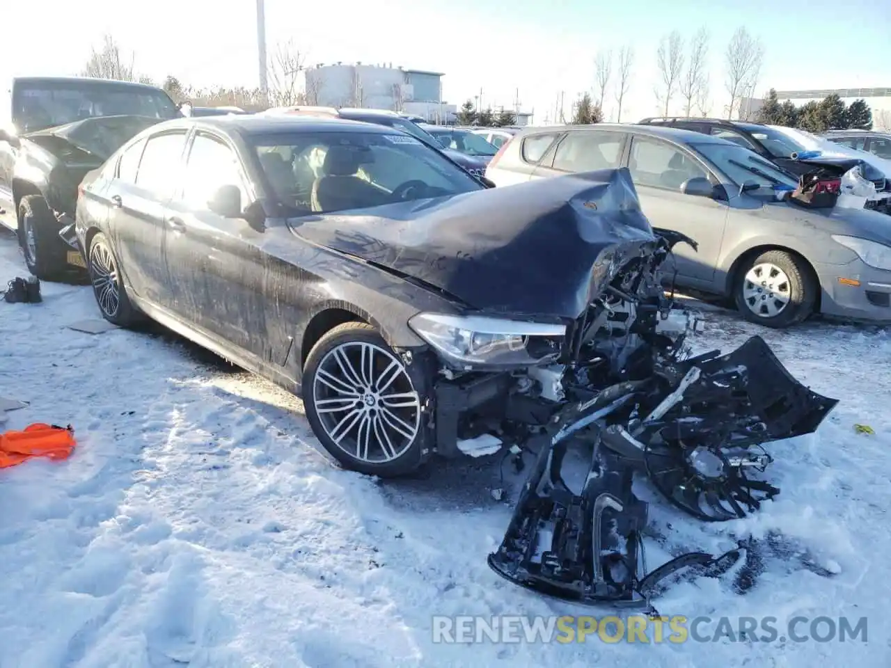 1 Photograph of a damaged car WBAJA7C53KWW08383 BMW 5 SERIES 2019