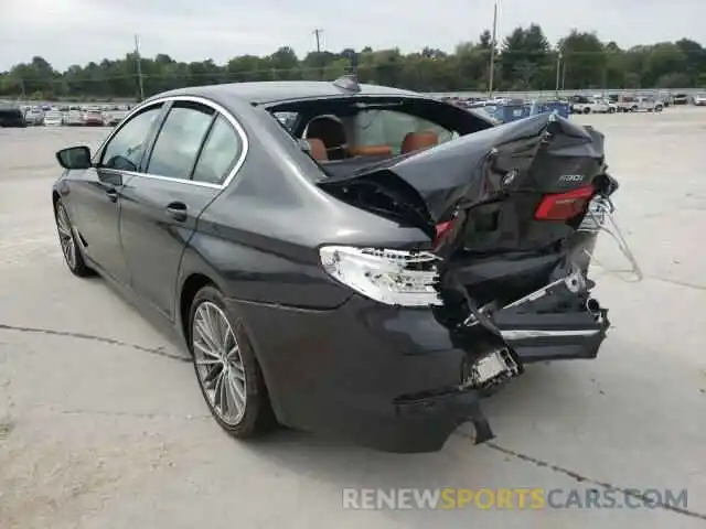 3 Photograph of a damaged car WBAJA7C53KWW22218 BMW 5 SERIES 2019