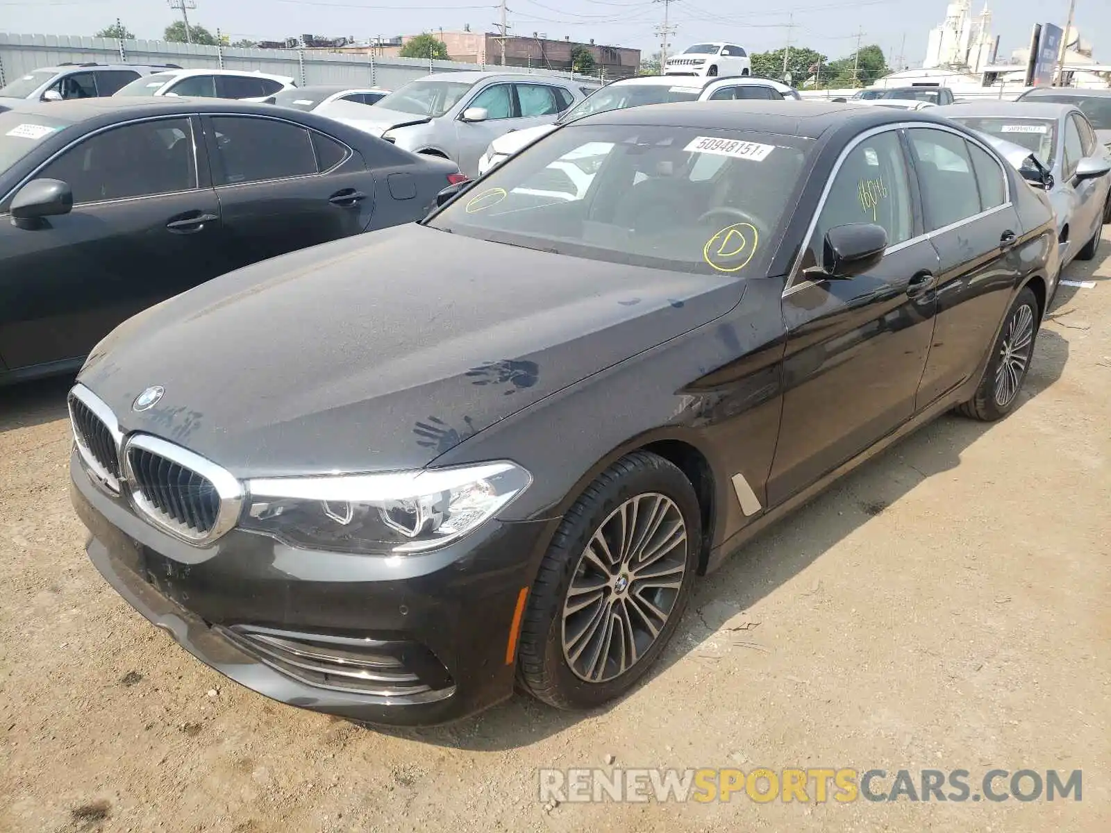 2 Photograph of a damaged car WBAJA7C55KWW06599 BMW 5 SERIES 2019