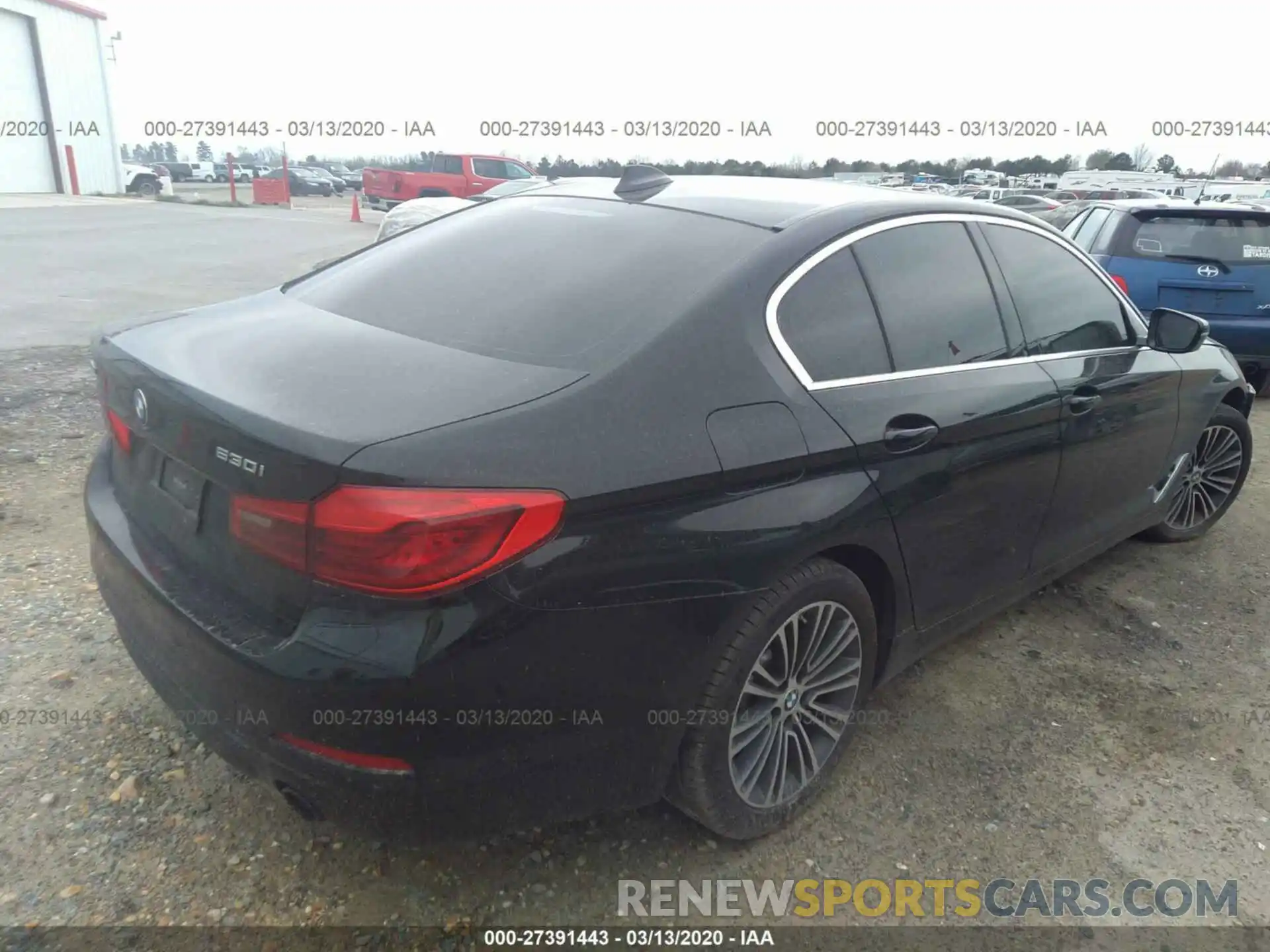 4 Фотография поврежденного автомобиля WBAJA7C55KWW18364 BMW 5 SERIES 2019