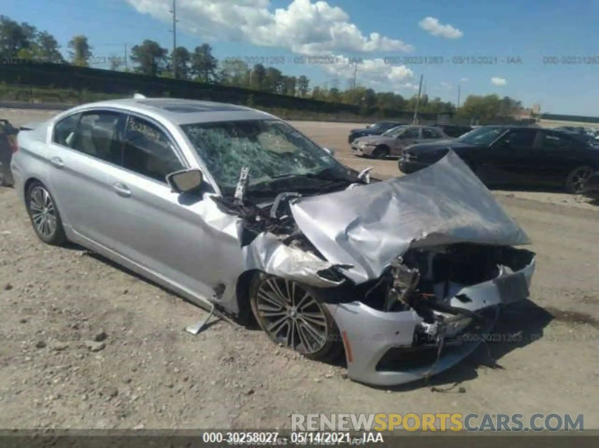 1 Photograph of a damaged car WBAJA7C55KWW24438 BMW 5 SERIES 2019