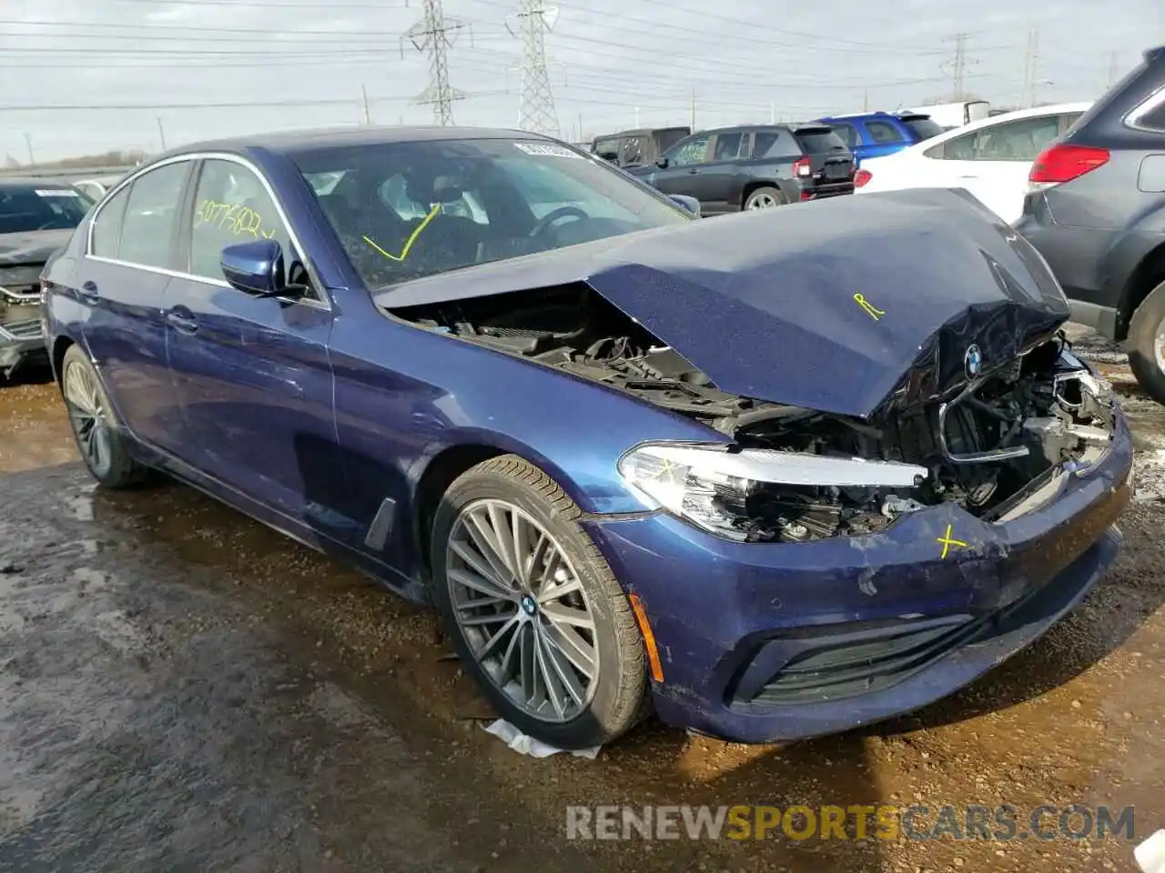 1 Photograph of a damaged car WBAJA7C56KWW07714 BMW 5 SERIES 2019