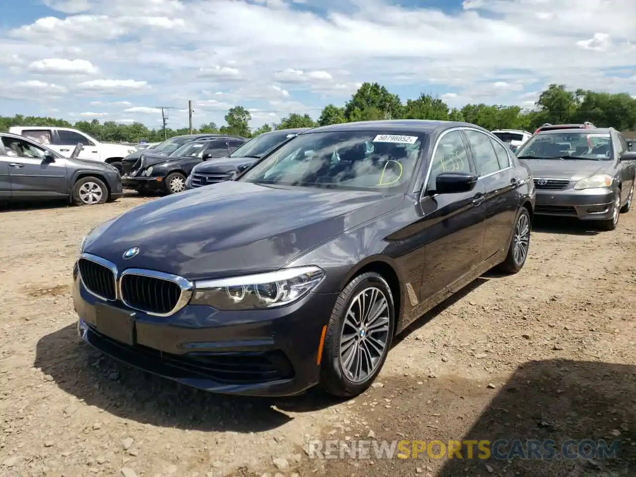 2 Photograph of a damaged car WBAJA7C56KWW19801 BMW 5 SERIES 2019