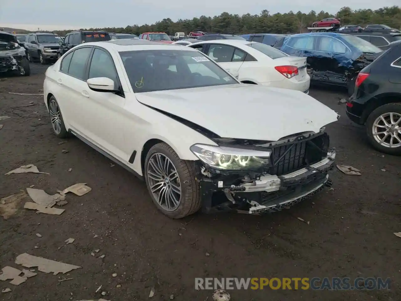 1 Photograph of a damaged car WBAJA7C56KWW48991 BMW 5 SERIES 2019