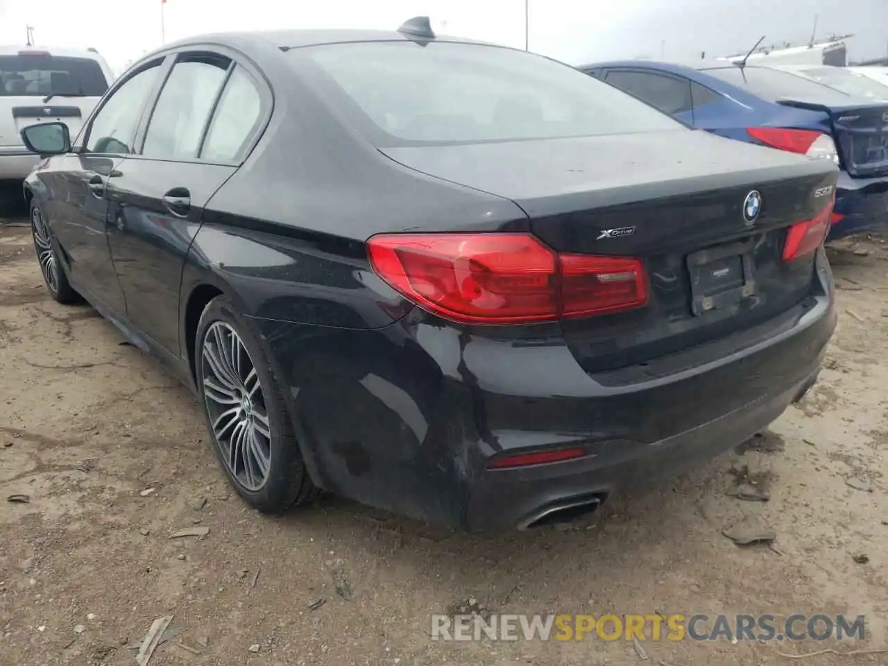 3 Фотография поврежденного автомобиля WBAJA7C57KWW05499 BMW 5 SERIES 2019