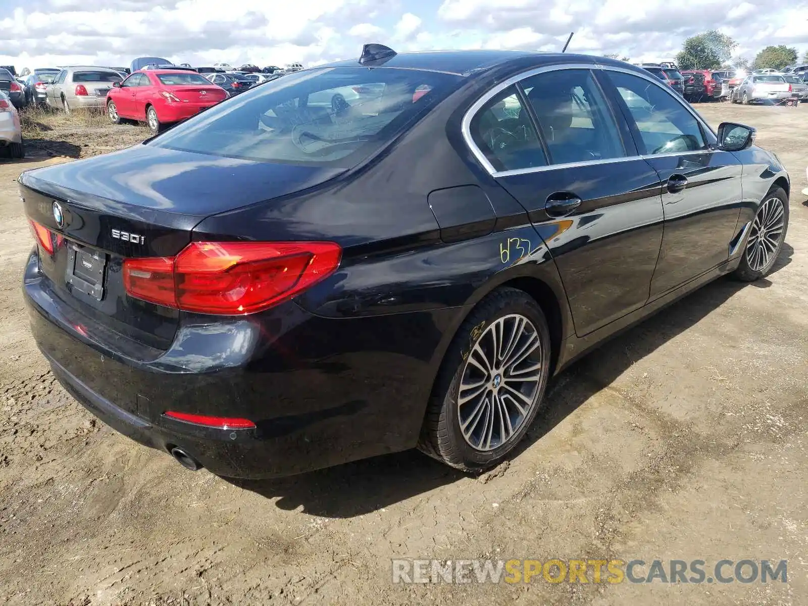 4 Фотография поврежденного автомобиля WBAJA7C57KWW22481 BMW 5 SERIES 2019