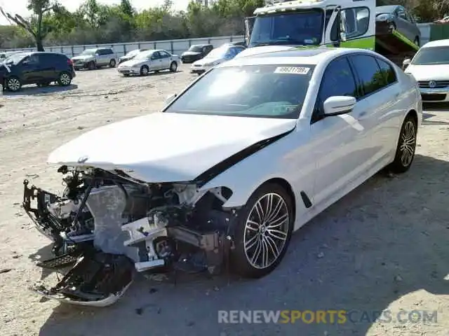 2 Photograph of a damaged car WBAJA7C57KWW36512 BMW 5 SERIES 2019