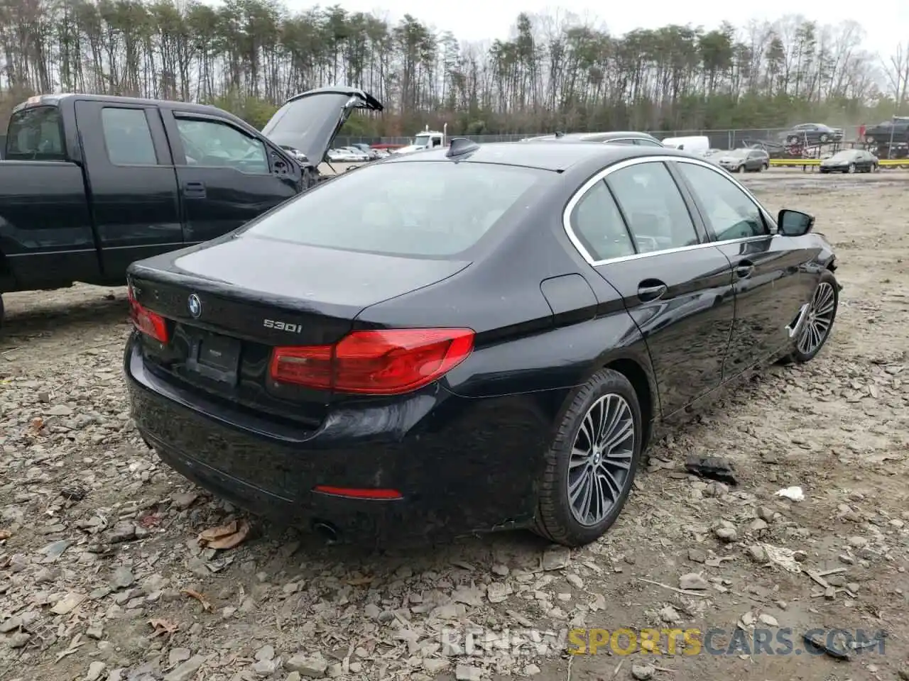 4 Фотография поврежденного автомобиля WBAJA7C57KWW41337 BMW 5 SERIES 2019