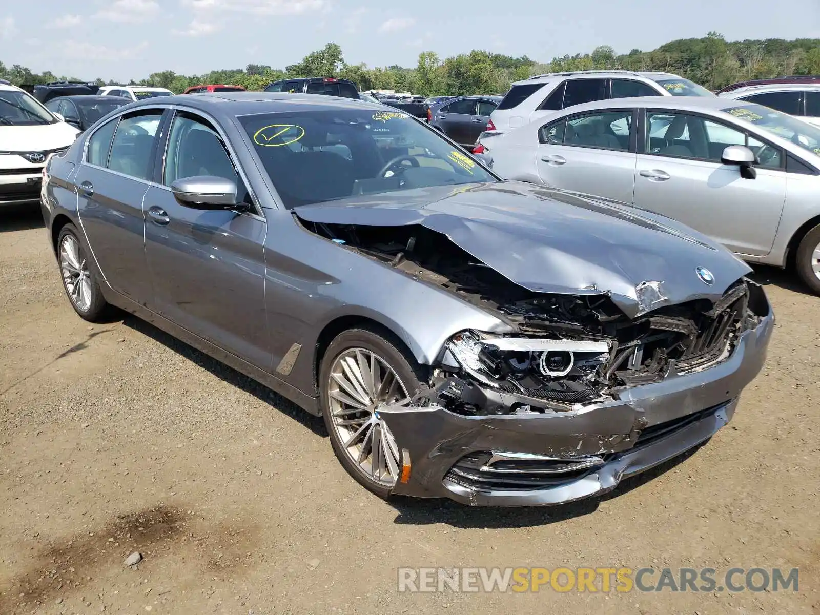 1 Photograph of a damaged car WBAJA7C58KWW09660 BMW 5 SERIES 2019