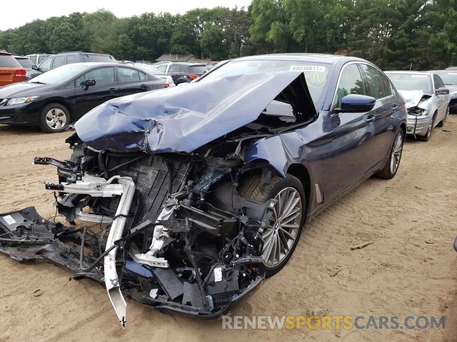 2 Photograph of a damaged car WBAJA7C58KWW25339 BMW 5 SERIES 2019