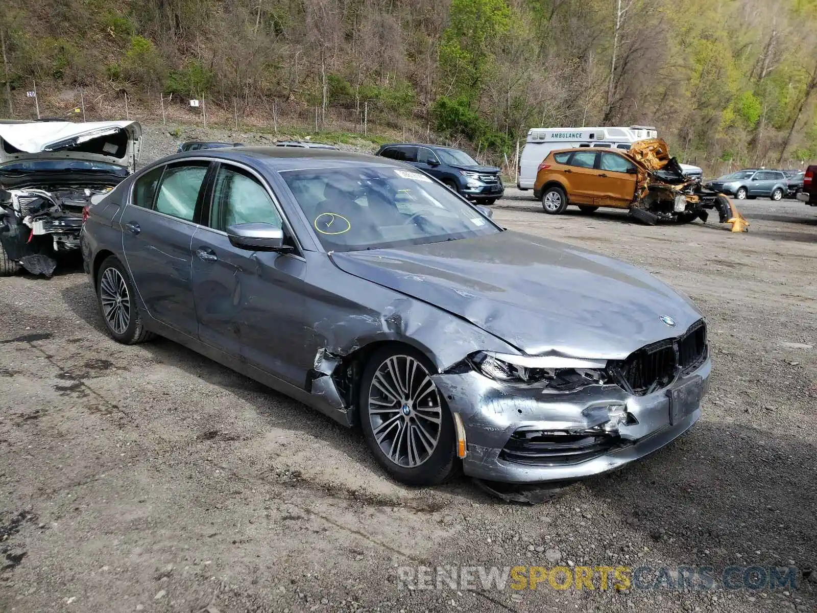 1 Photograph of a damaged car WBAJA7C58KWW31934 BMW 5 SERIES 2019