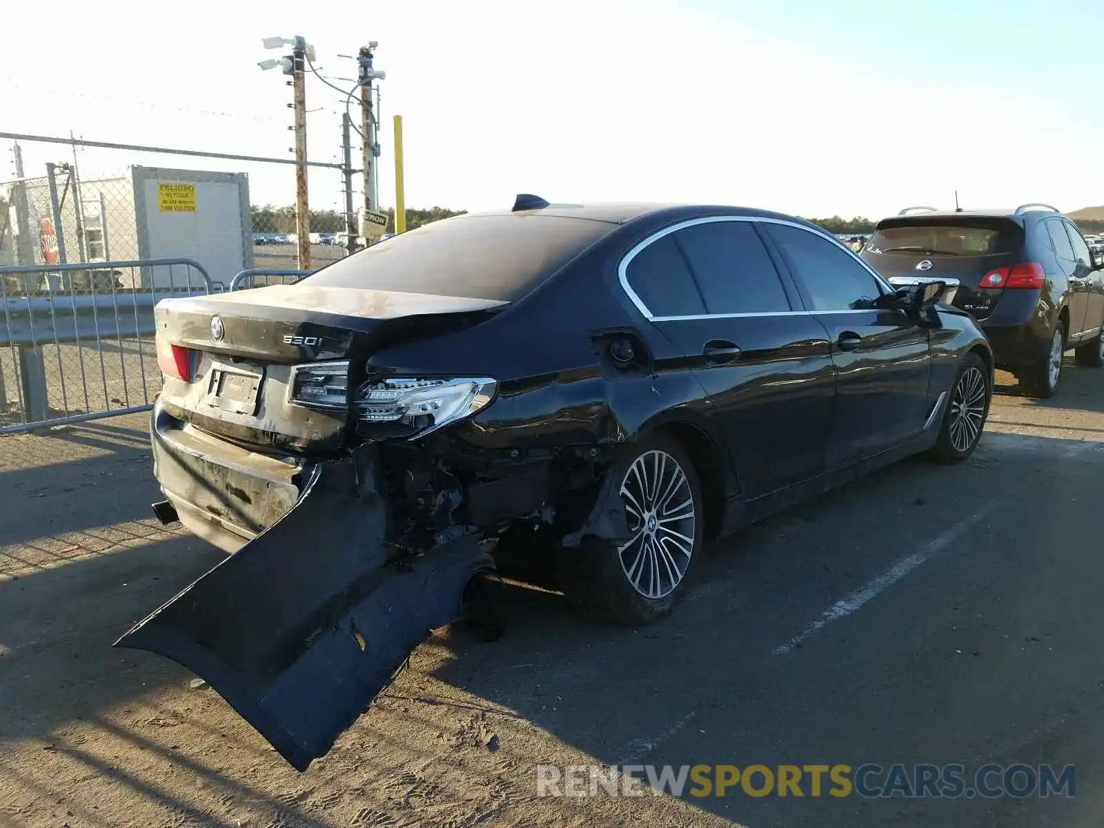 4 Фотография поврежденного автомобиля WBAJA7C59KG910626 BMW 5 SERIES 2019