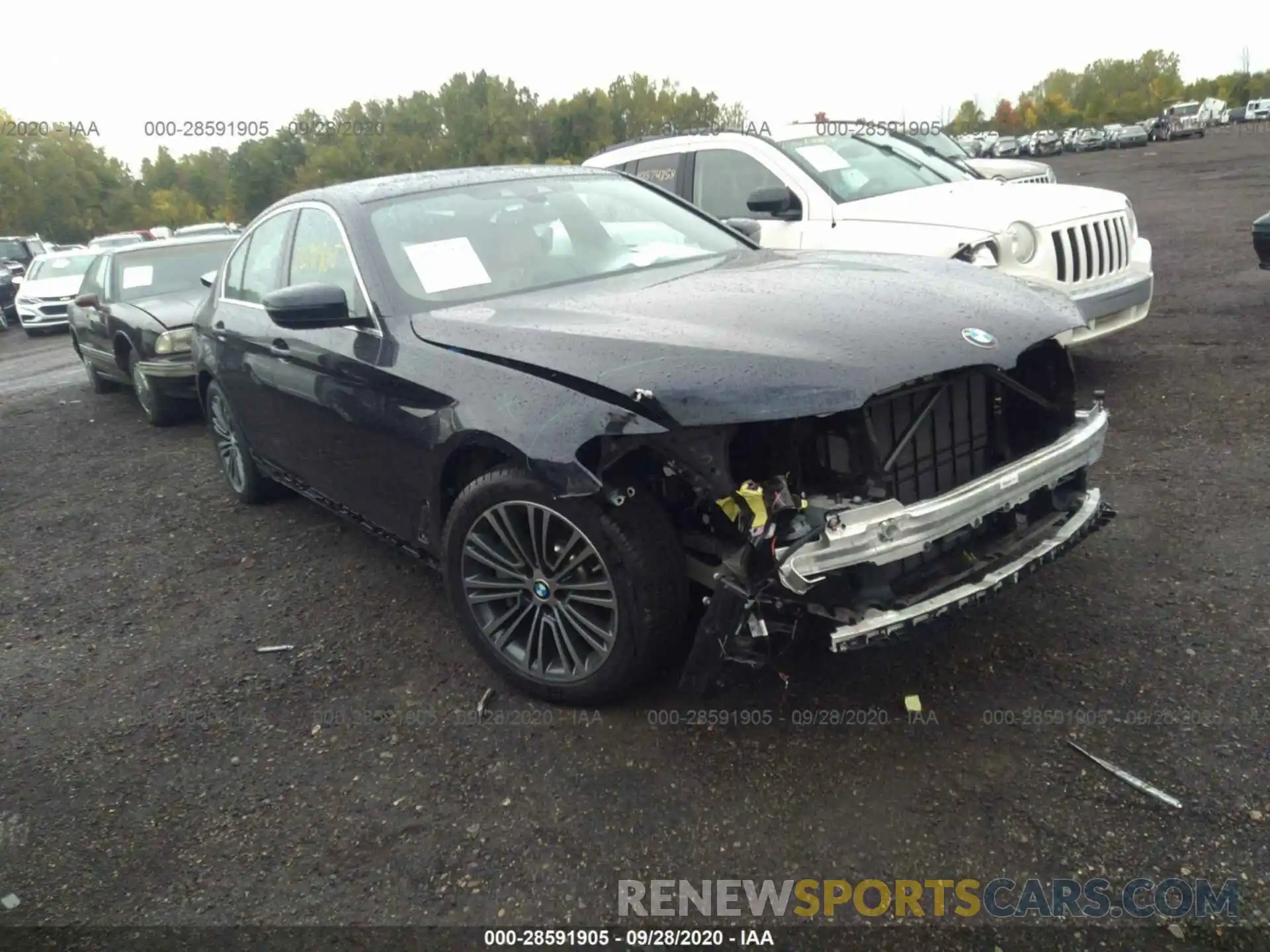 1 Photograph of a damaged car WBAJA7C59KWW10431 BMW 5 SERIES 2019