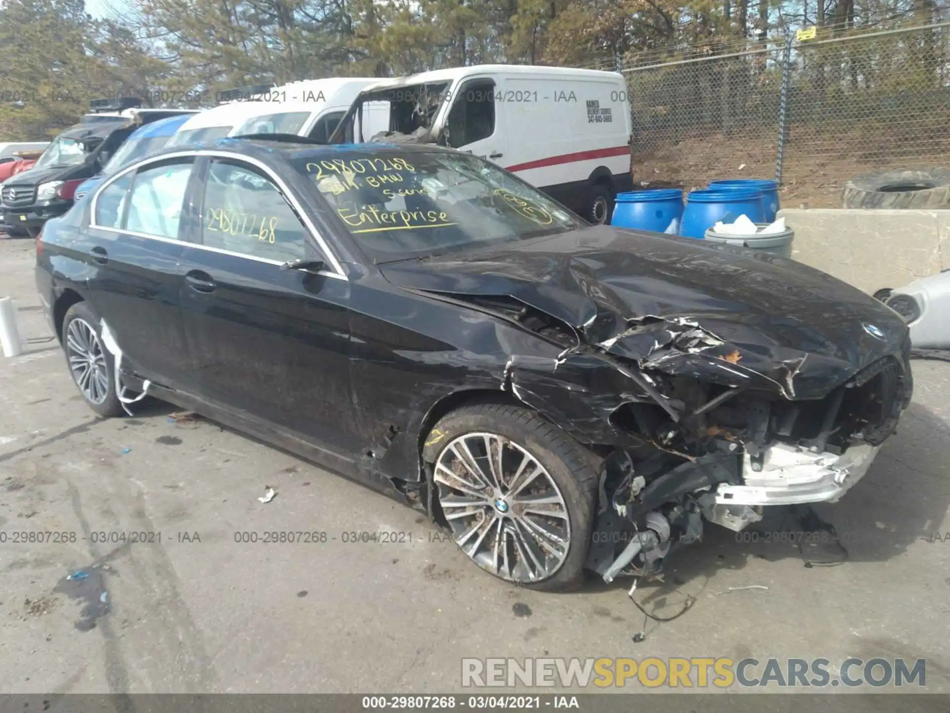 1 Photograph of a damaged car WBAJA7C59KWW18688 BMW 5 SERIES 2019