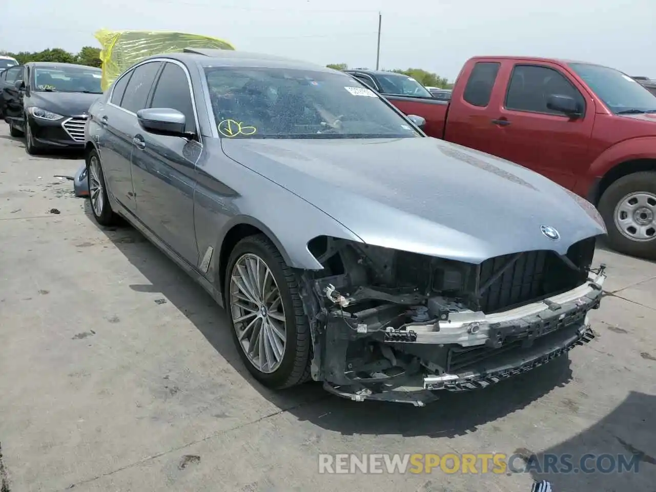 1 Photograph of a damaged car WBAJA7C59KWW19906 BMW 5 SERIES 2019