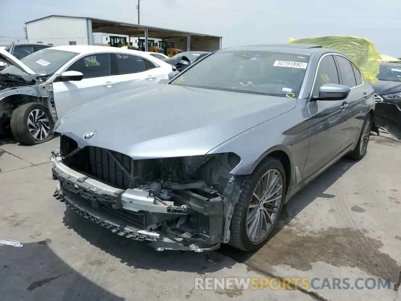 2 Photograph of a damaged car WBAJA7C59KWW19906 BMW 5 SERIES 2019