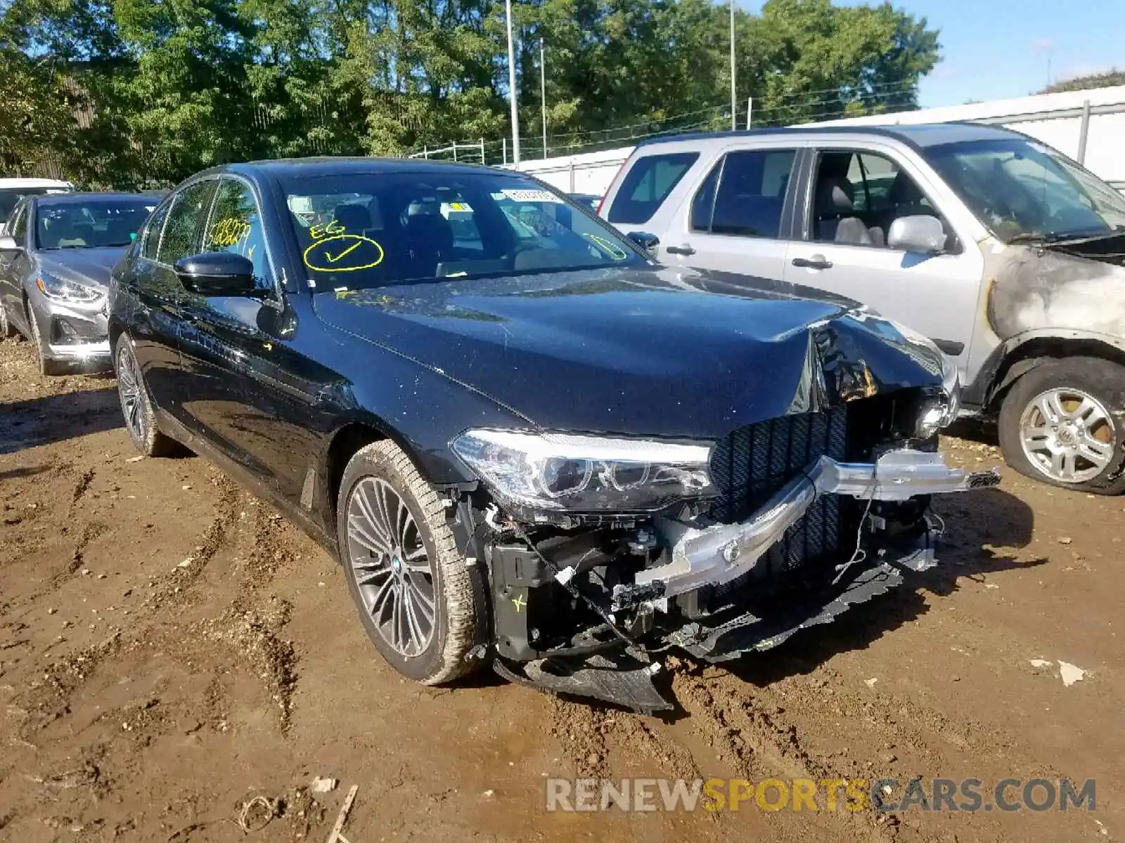 1 Фотография поврежденного автомобиля WBAJA7C5XKG912272 BMW 5 SERIES 2019