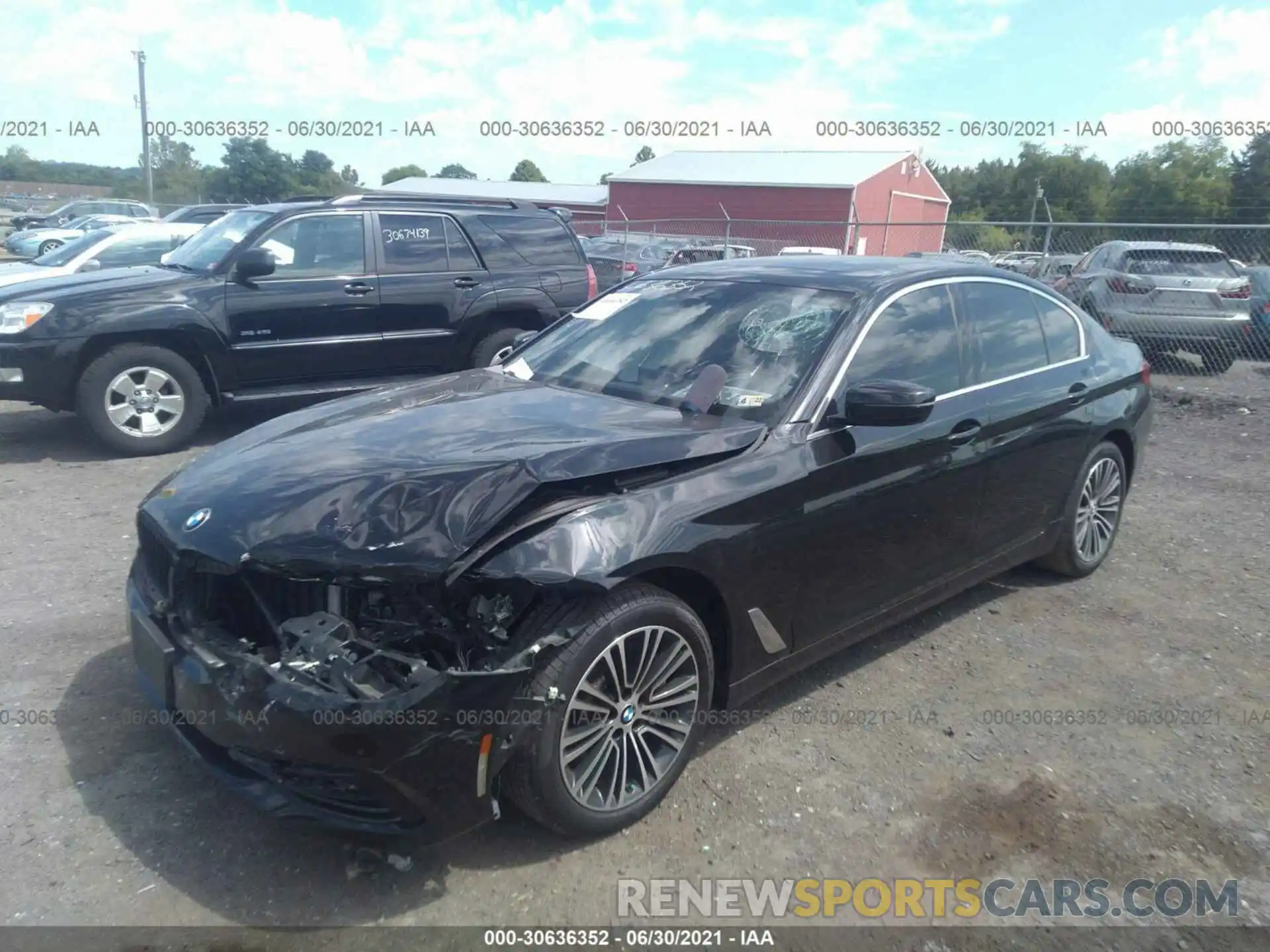 2 Photograph of a damaged car WBAJA7C5XKWW09398 BMW 5 SERIES 2019