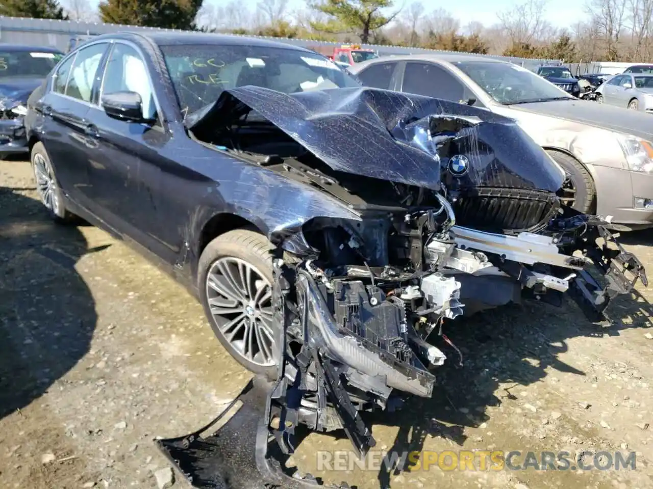 1 Photograph of a damaged car WBAJA7C5XKWW35791 BMW 5 SERIES 2019