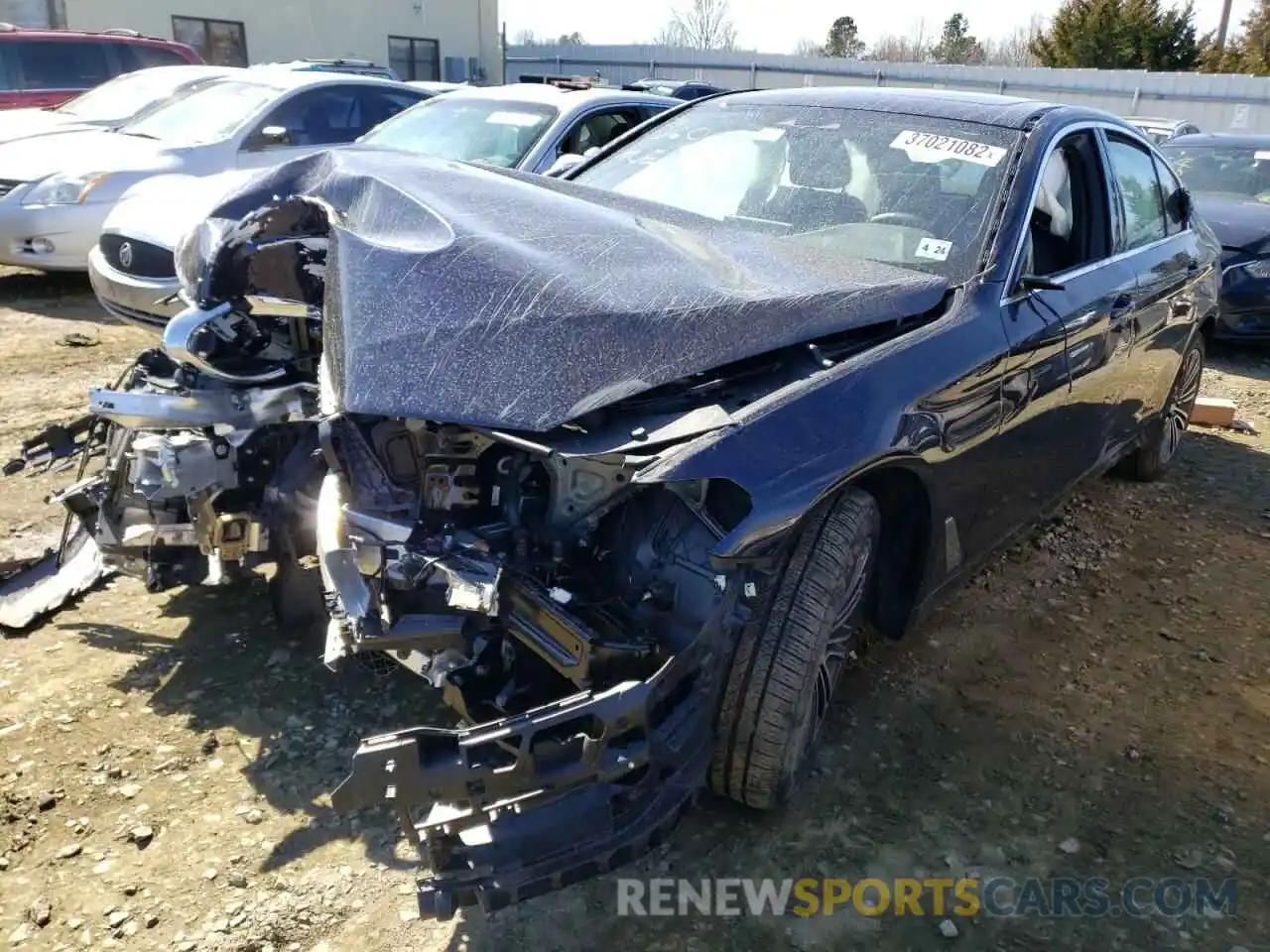 2 Photograph of a damaged car WBAJA7C5XKWW35791 BMW 5 SERIES 2019