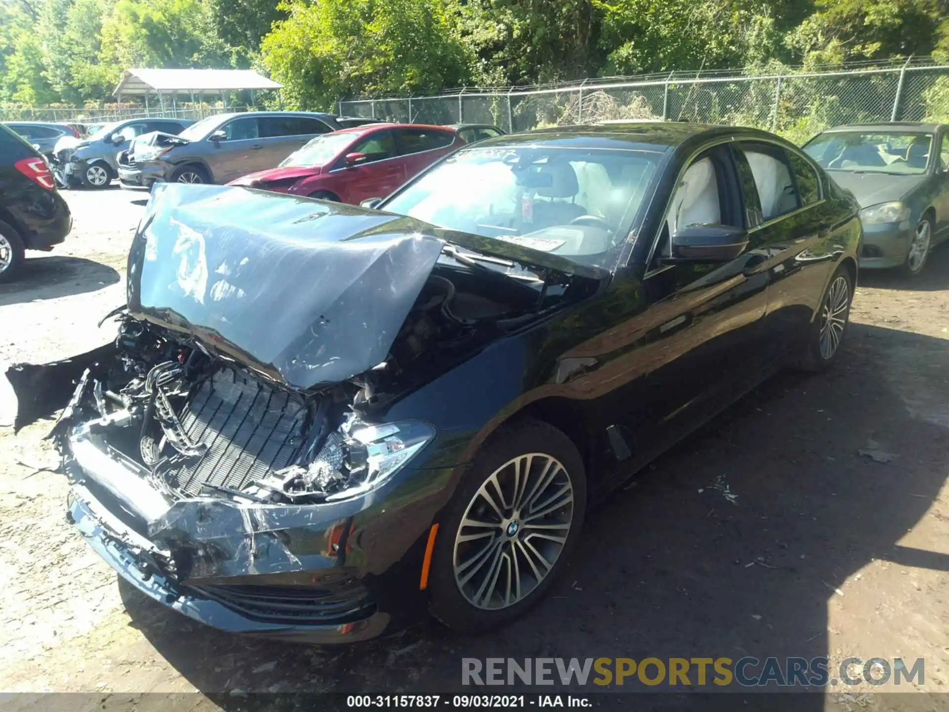 2 Photograph of a damaged car WBAJA7C5XKWW49383 BMW 5 SERIES 2019