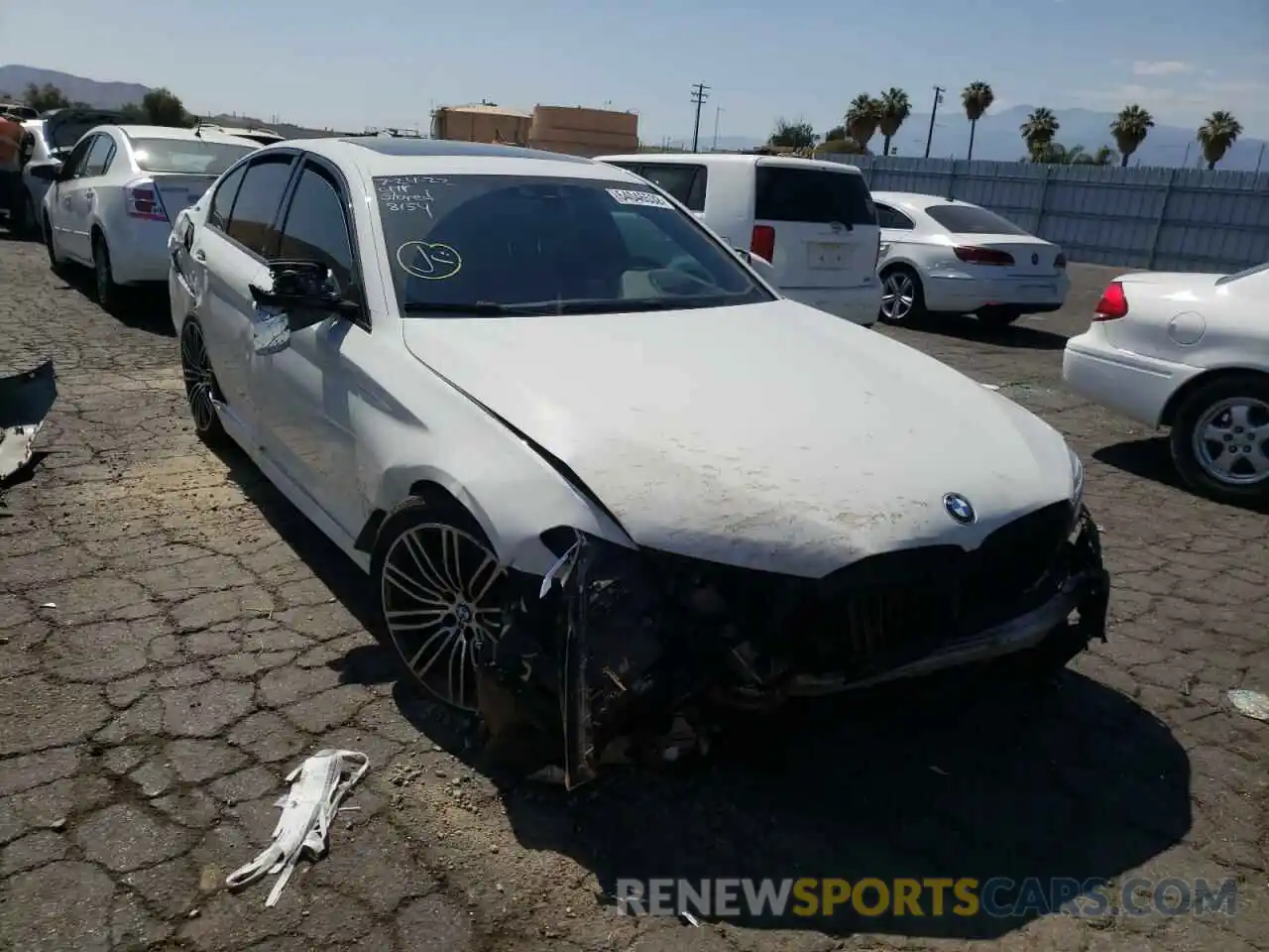 1 Photograph of a damaged car WBAJA9C50KB388154 BMW 5 SERIES 2019