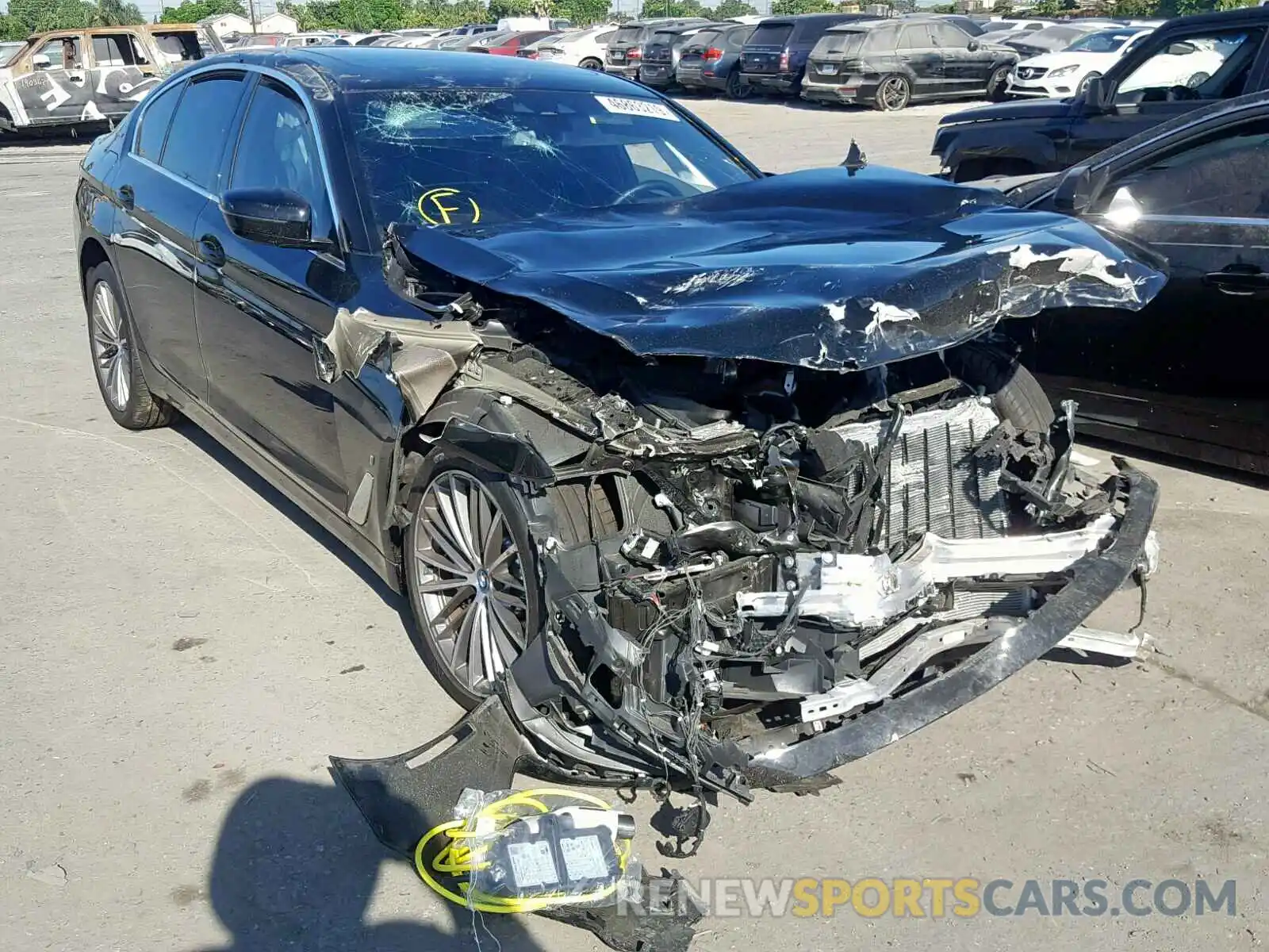 1 Photograph of a damaged car WBAJA9C52KB391993 BMW 5 SERIES 2019