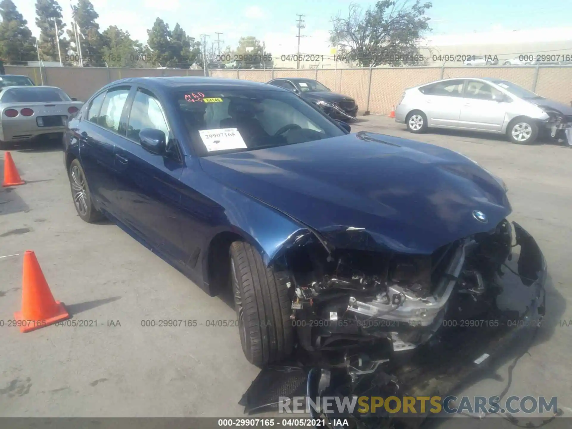 1 Photograph of a damaged car WBAJA9C52KB393467 BMW 5 SERIES 2019