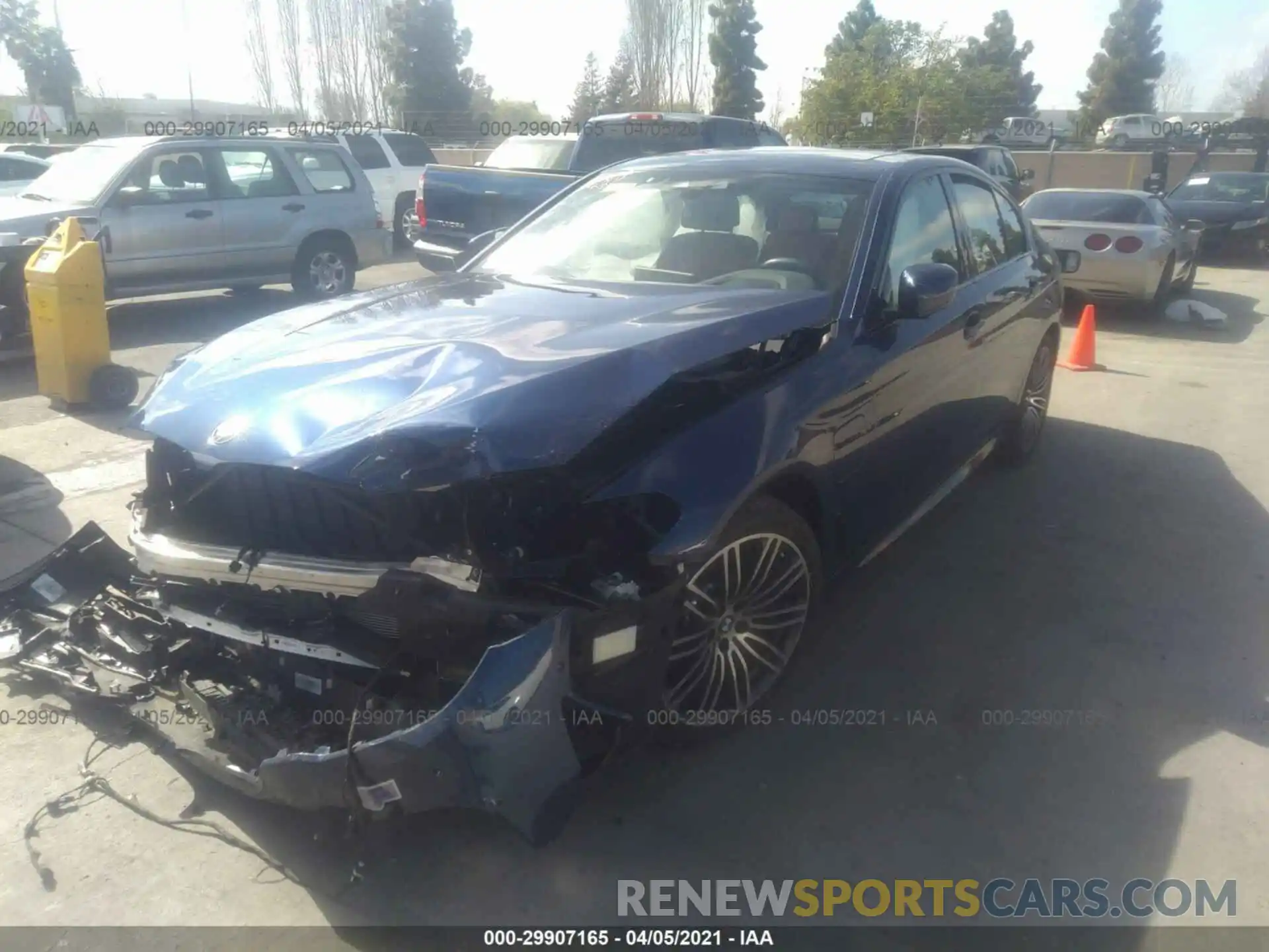 2 Photograph of a damaged car WBAJA9C52KB393467 BMW 5 SERIES 2019