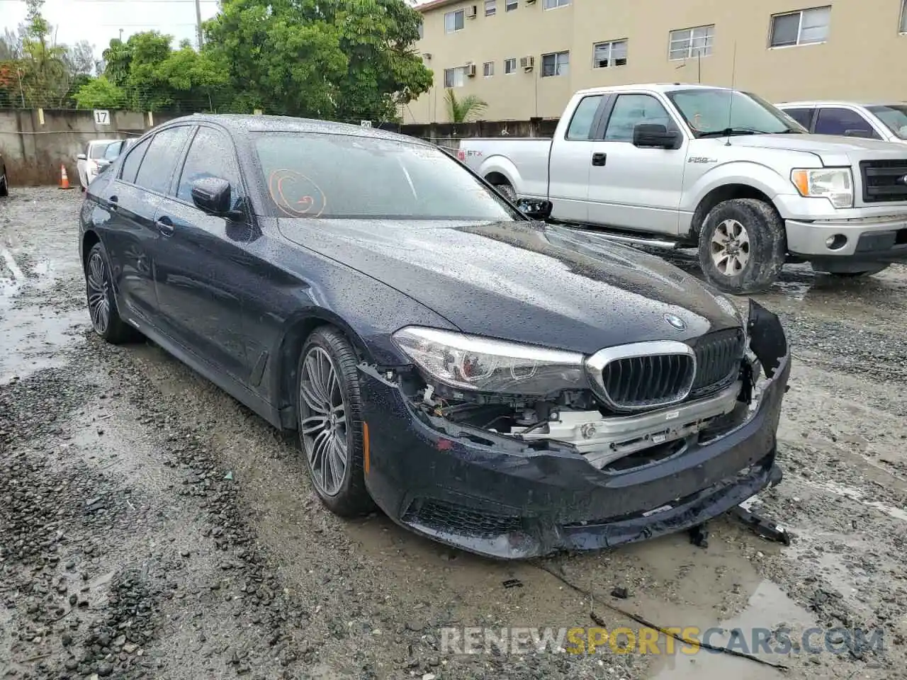 1 Photograph of a damaged car WBAJA9C53KB392733 BMW 5 SERIES 2019