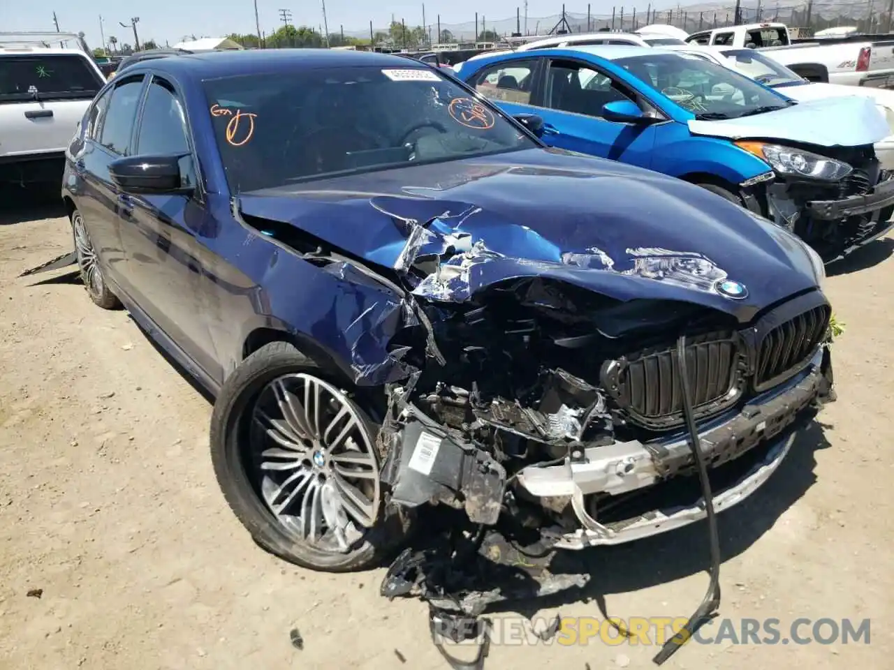 1 Photograph of a damaged car WBAJA9C53KB392988 BMW 5 SERIES 2019